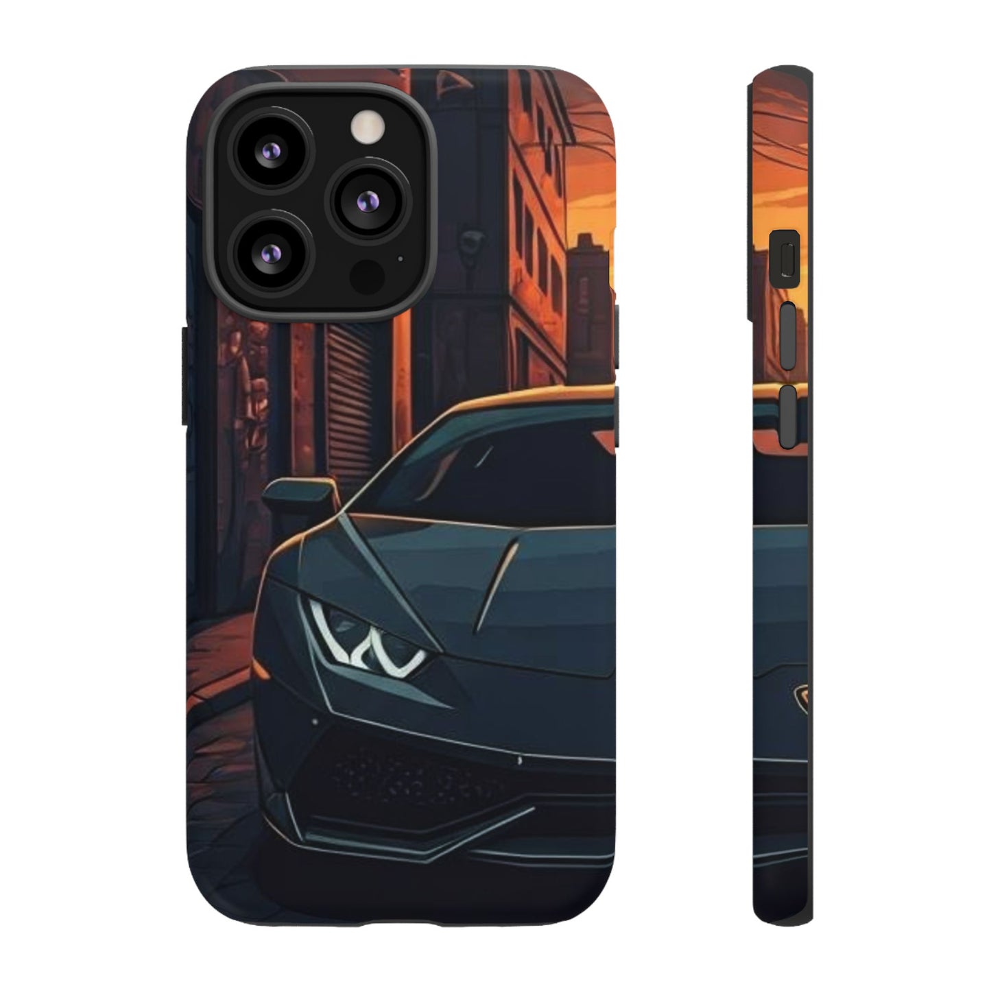 Lamborghini Huracan Street Life-Dual Layer Ultra Tough Phone Case Printify by The Night Shift Automotive Apparel