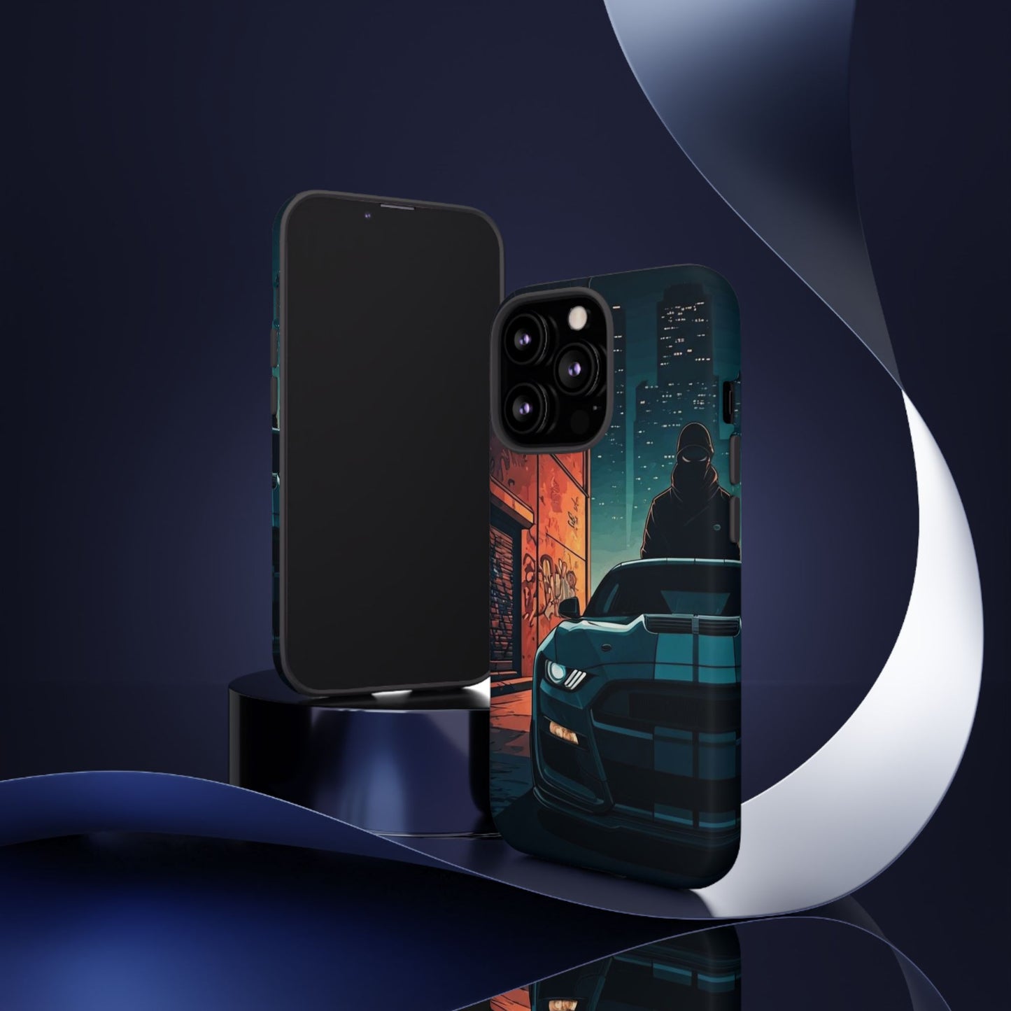 Ford Mustang Shelby GT350 Street Life-Dual Layer Ultra Tough Phone Case iPhone 13 Pro Matte Printify by The Night Shift Automotive Apparel
