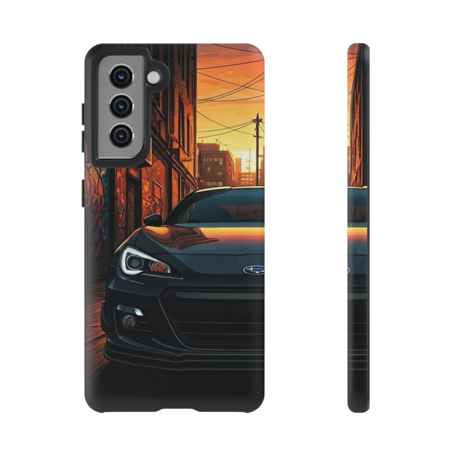 Subaru BRZ Street Life-Dual Layer Ultra Tough Phone Case Samsung Galaxy S21 Matte Printify by The Night Shift Automotive Apparel