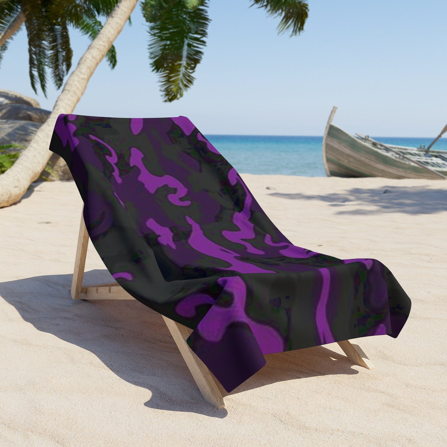 Premium Beach & Shower Towel 36" × 72" Printify by The Night Shift Automotive Apparel