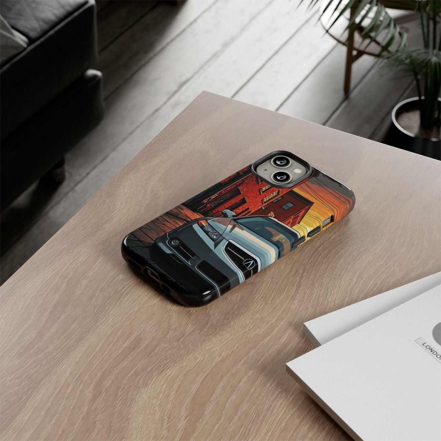 Acura TL Street Life-Dual Layer Ultra Tough Phone Case iPhone 14 Glossy Printify by The Night Shift Automotive Apparel