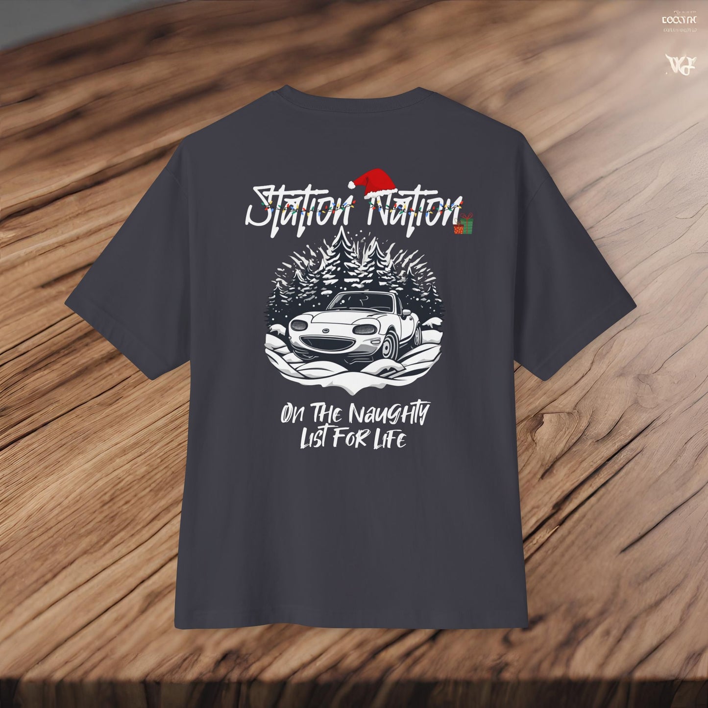 🎄 Christmas Limited Edition Station Nation-Premium, Ultra Soft Unisex Oversized Boxy Tee Printify by The Night Shift Automotive Apparel