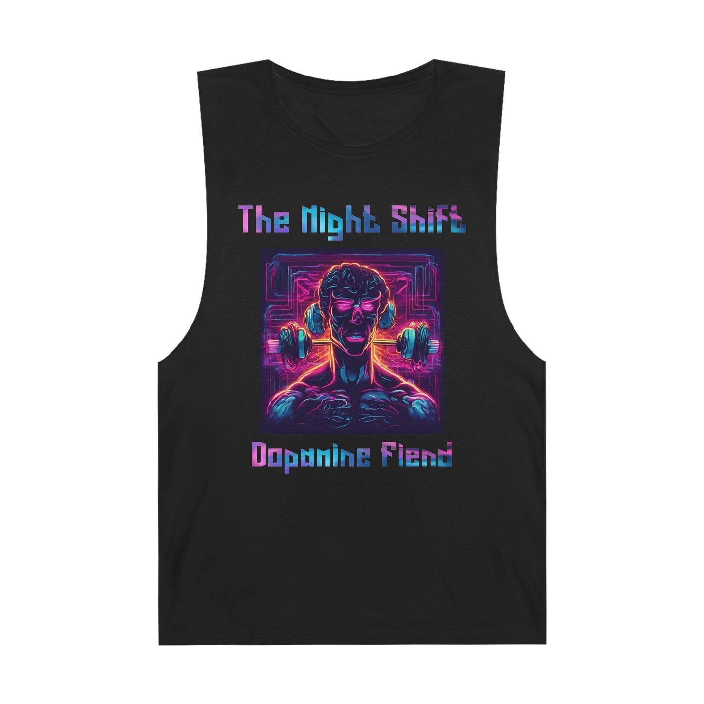 Dopamine Fiend - Premium Unisex Barnard Tank Top Black Printify by The Night Shift Automotive Apparel