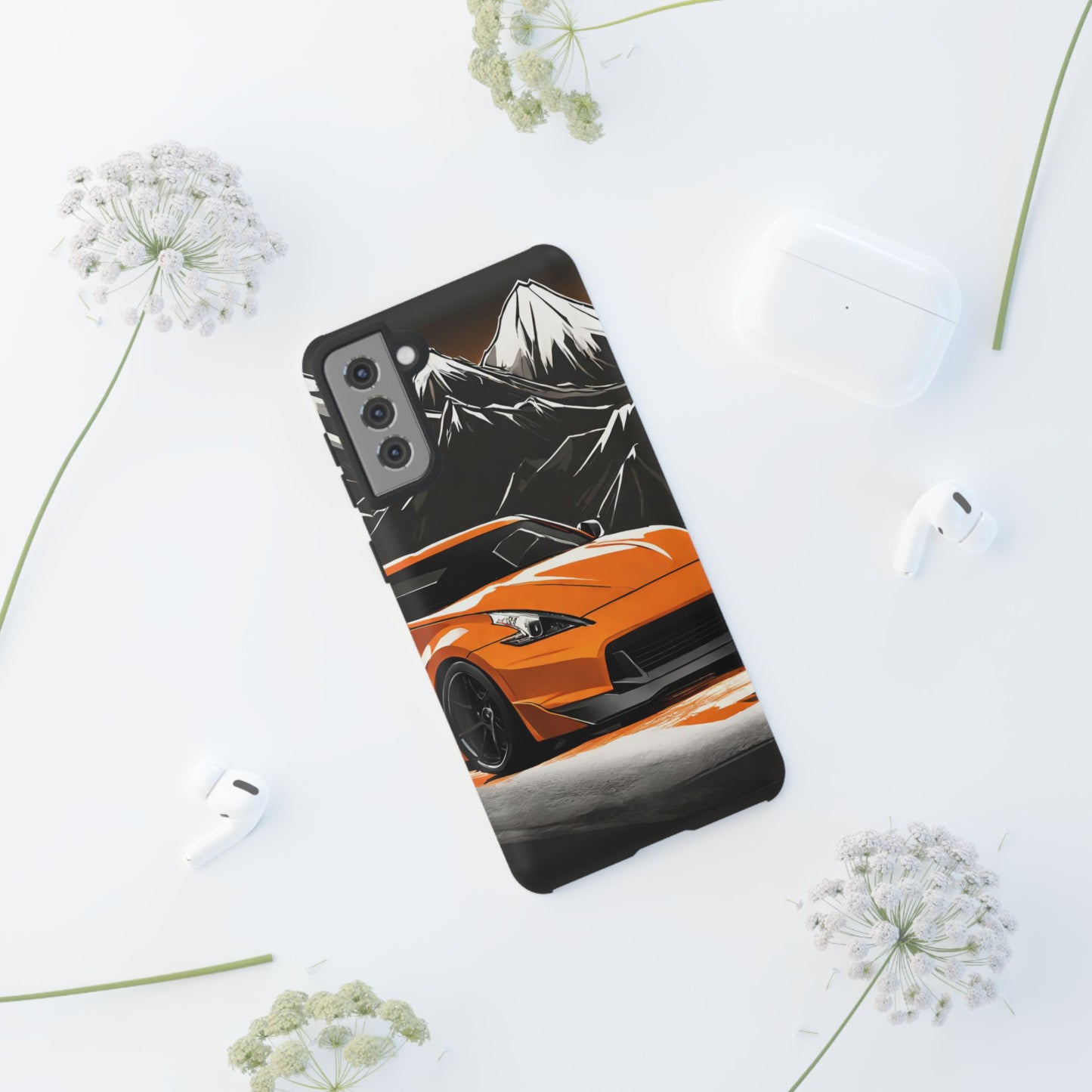 Nissan 370Z Mt Fuji-Dual Layer Ultra Tough Phone Case Printify by The Night Shift Automotive Apparel