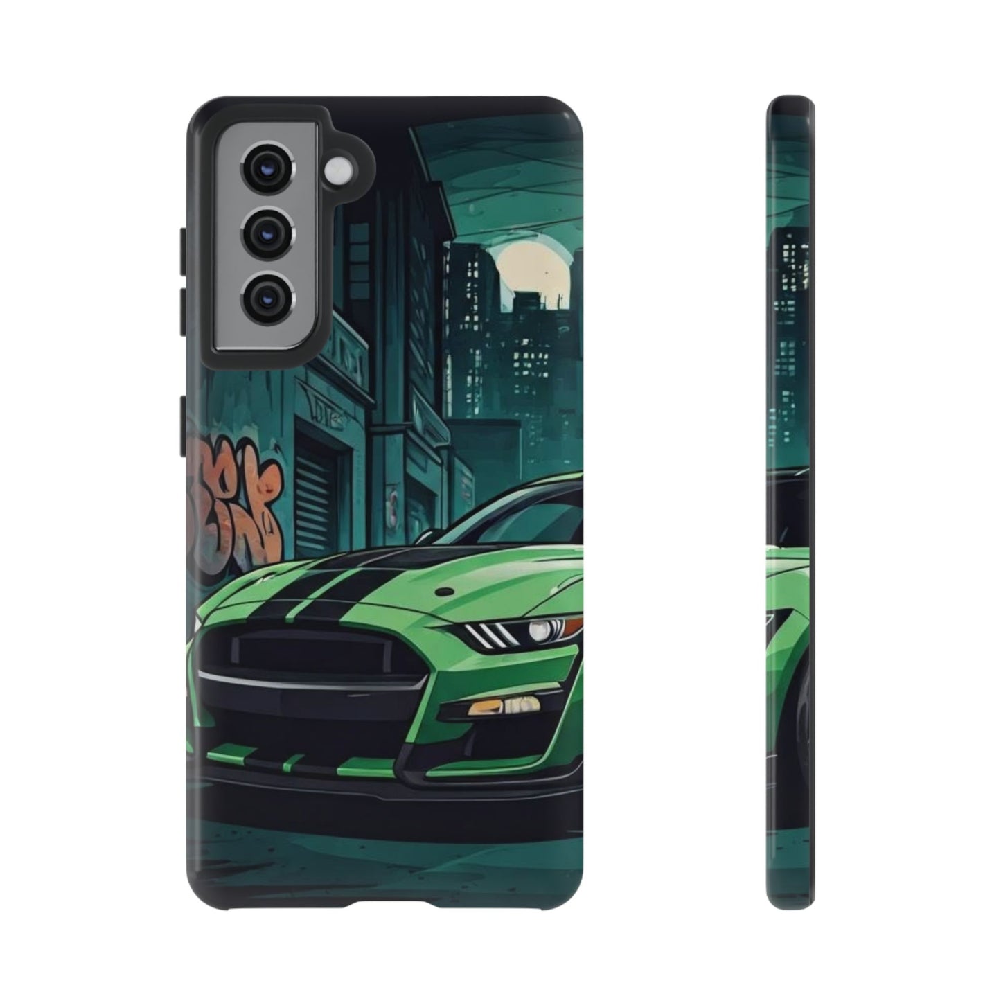 Ford Mustang Shelby GT500 Street Life-Dual Layer Ultra Tough Phone Case Samsung Galaxy S21 Glossy Printify by The Night Shift Automotive Apparel