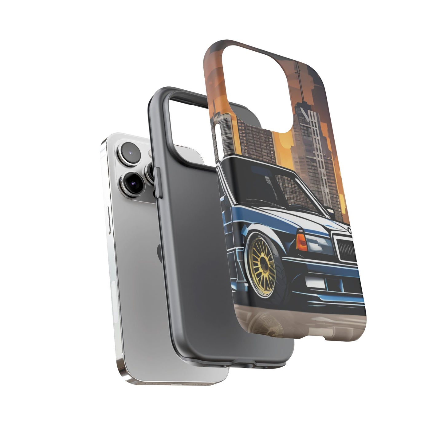 Mercedes Benz 190e Evo-Dual Layer Ultra Tough Phone Case Printify by The Night Shift Automotive Apparel