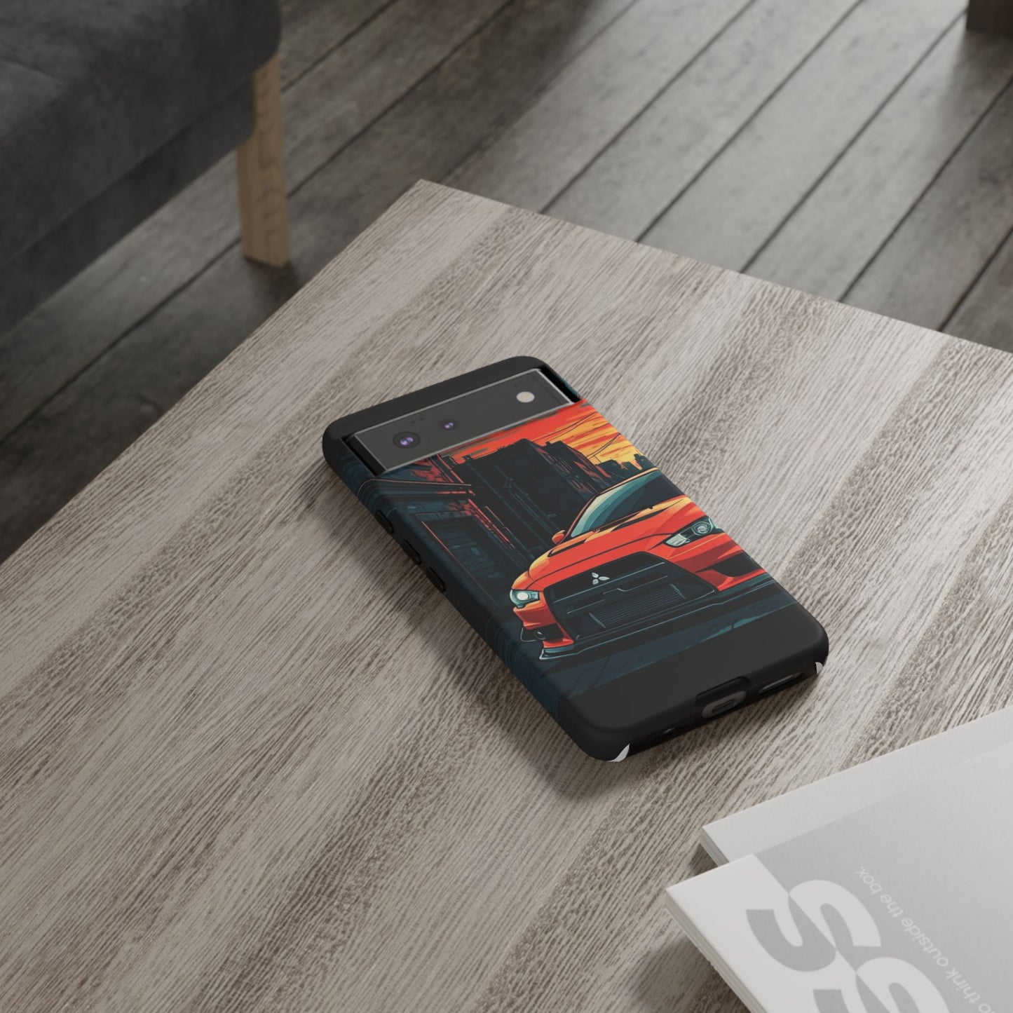 Mitsubishi Evo X Street Life-Dual Layer Ultra Tough Phone Case Google Pixel 6 Matte Printify by The Night Shift Automotive Apparel