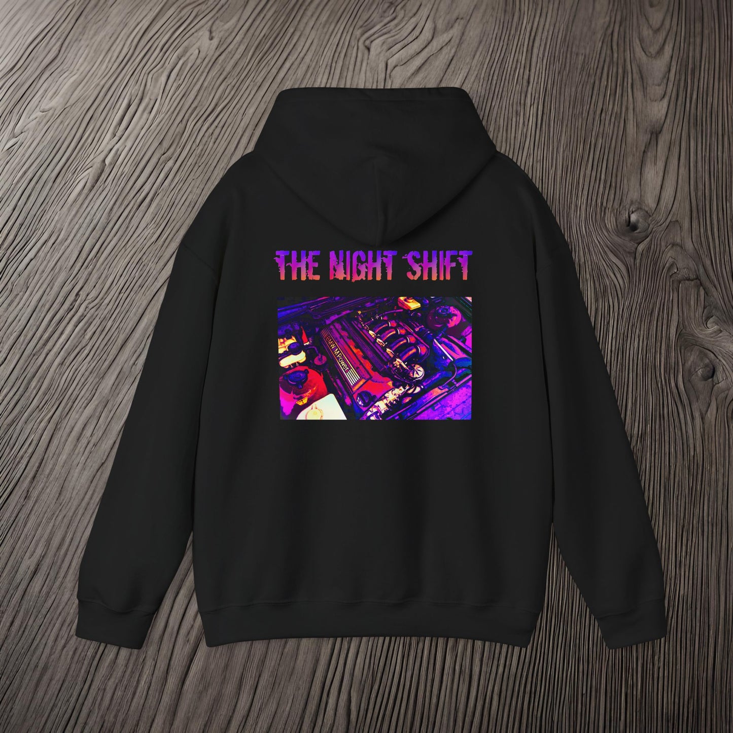 S50B32 Synthwave-Premium, Ultra Soft Unisex Hoodie Printify by The Night Shift Automotive Apparel