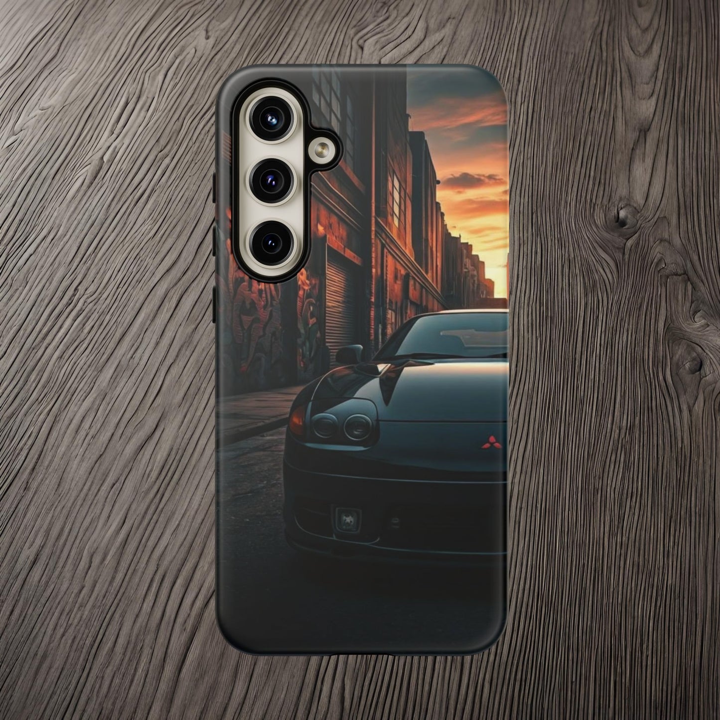 Mitsubishi 3000GT VR4 Street Life-Dual Layer Ultra Tough Phone Case Samsung Galaxy S24 Plus Matte Printify by The Night Shift Automotive Apparel