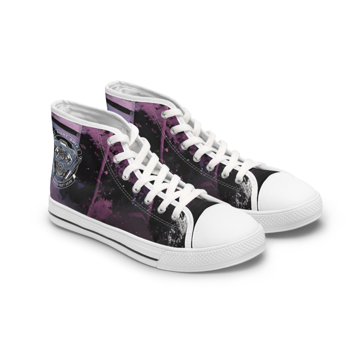 The Night Shift-Women's Canvas High Tops