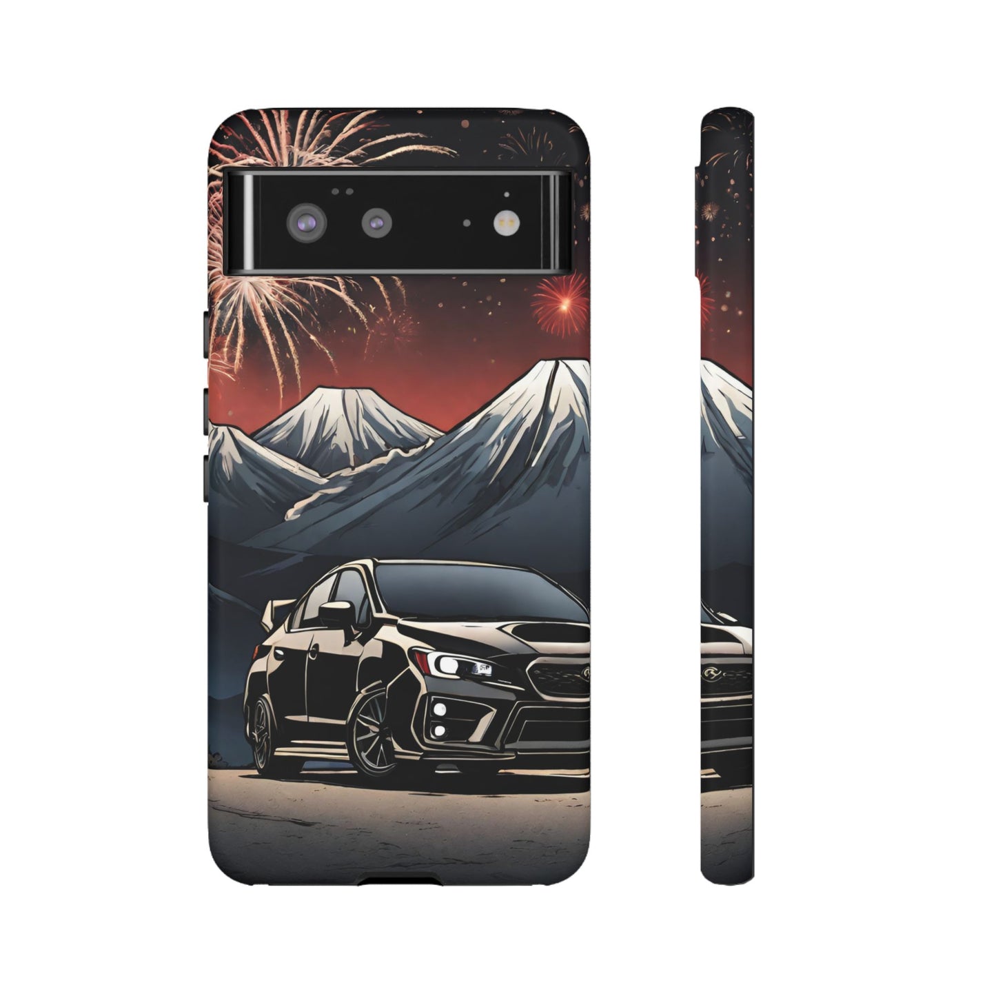 Subaru WRX/STI Fireworks-Dual Layer Ultra Tough Phone Case Printify by The Night Shift Automotive Apparel