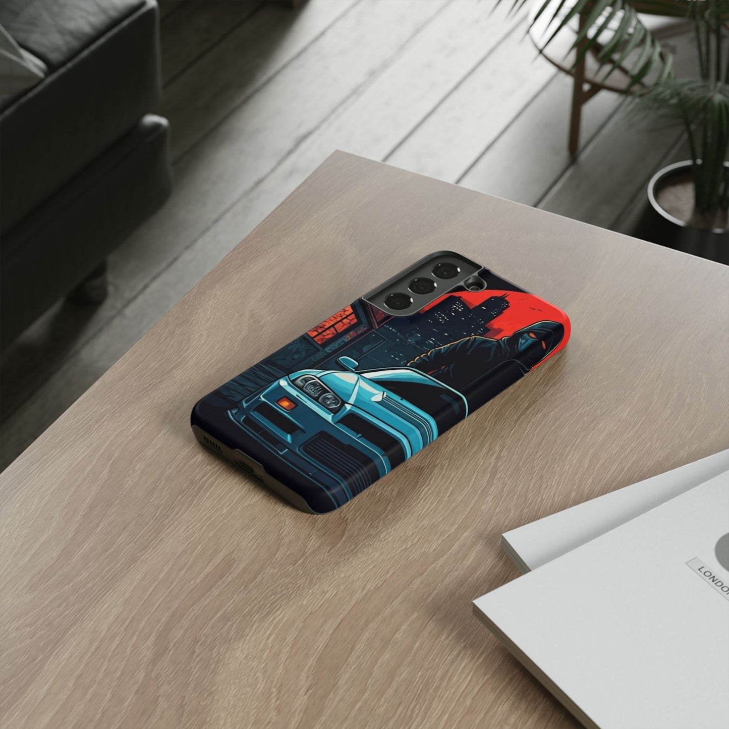 Nissan Skyline R34 Street Life-Dual Layer Ultra Tough Phone Case Samsung Galaxy S22 Matte Printify by The Night Shift Automotive Apparel