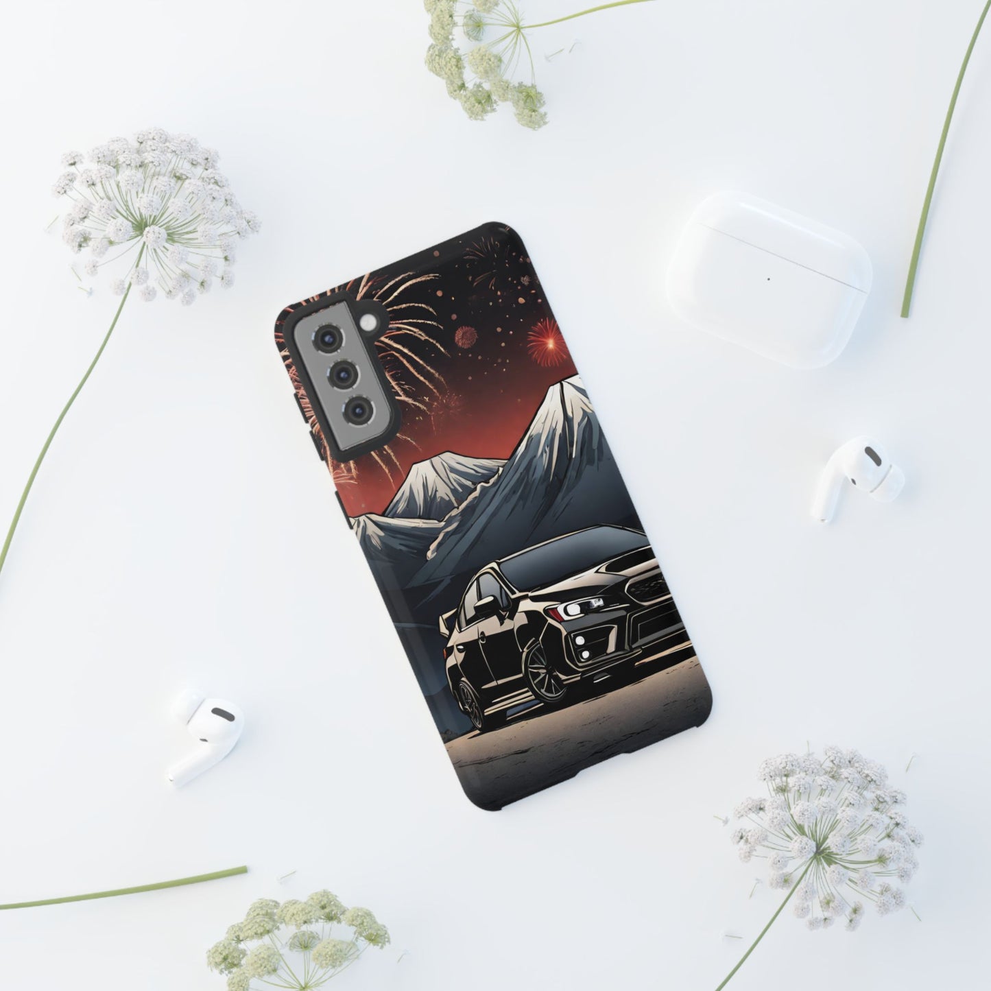 Subaru WRX/STI Fireworks-Dual Layer Ultra Tough Phone Case Printify by The Night Shift Automotive Apparel