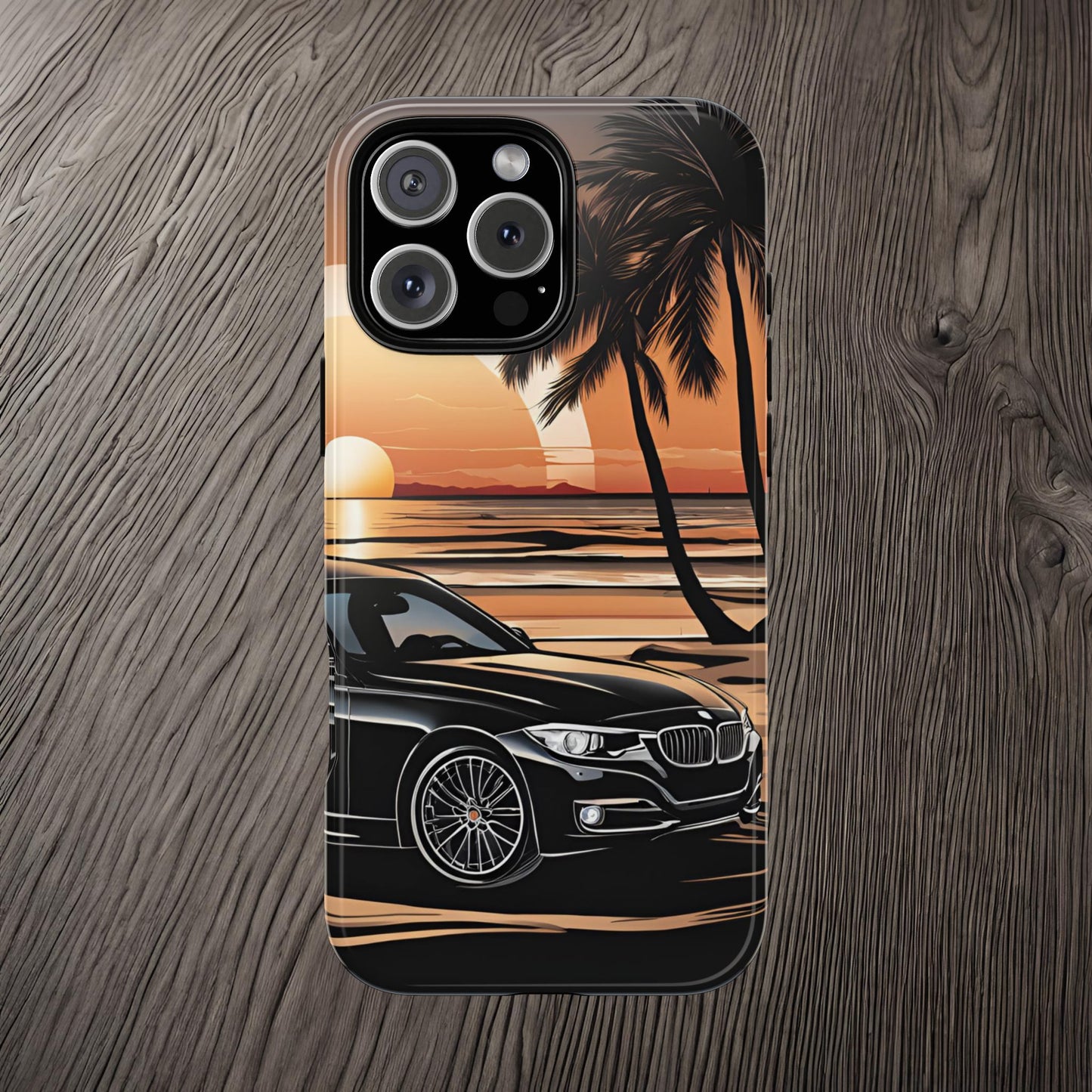 BMW Sunset On The Beach-Dual Layer Ultra Tough Phone Case Printify by The Night Shift Automotive Apparel