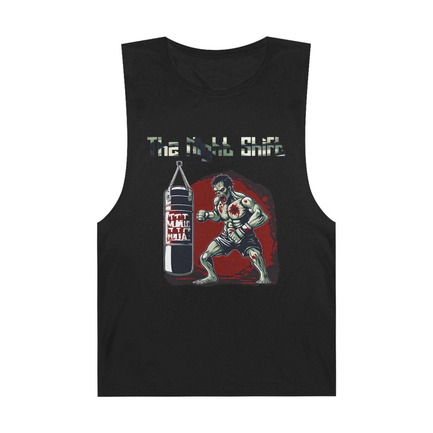 Zombie Fighting Champion - Premium Unisex Barnard Tank Top Black Printify by The Night Shift Automotive Apparel