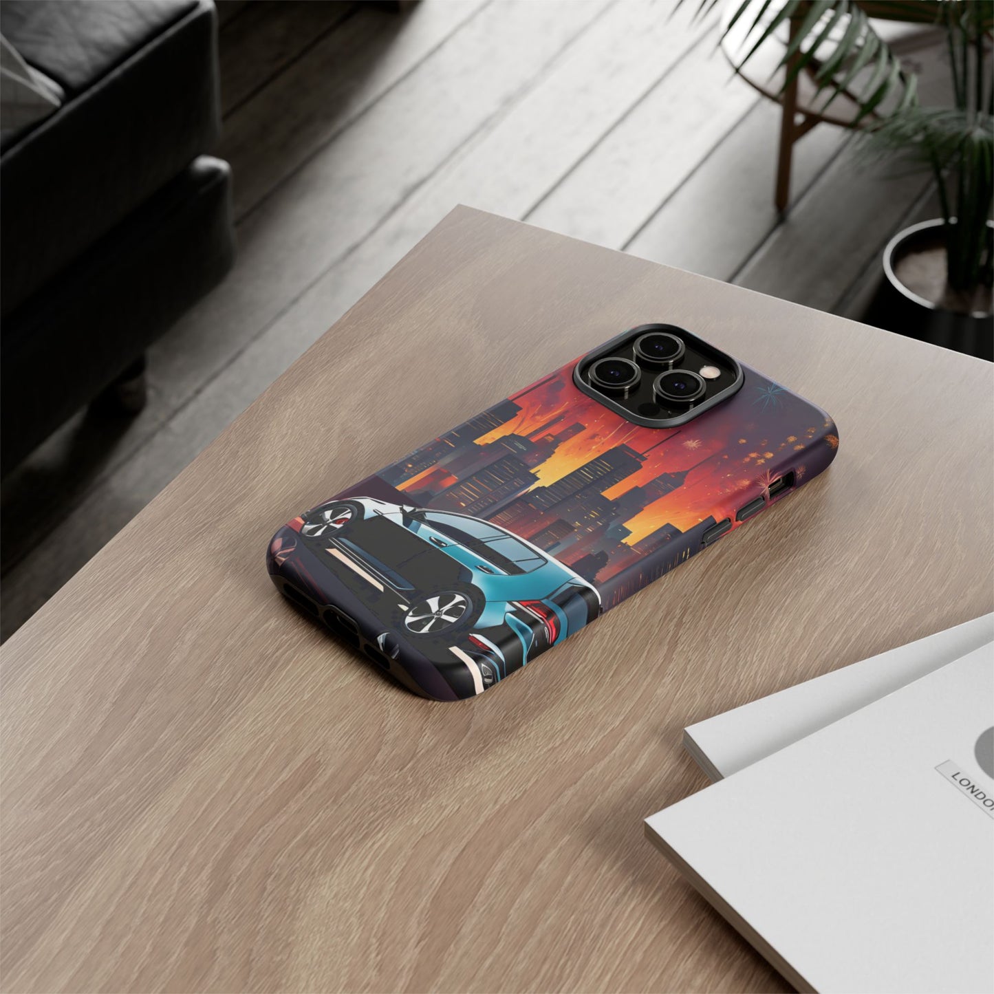 Volkswagon Golf GTI Fireworks-Dual Layer Ultra Tough Phone Case iPhone 14 Pro Max Matte Printify by The Night Shift Automotive Apparel