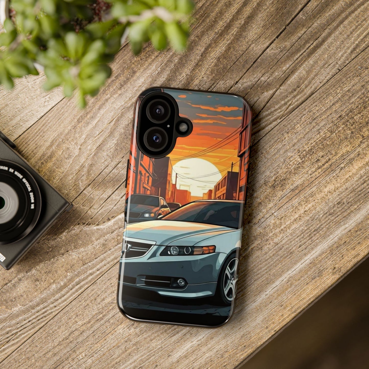 Acura TL Street Life-Dual Layer Ultra Tough Phone Case iPhone 16 Glossy Printify by The Night Shift Automotive Apparel