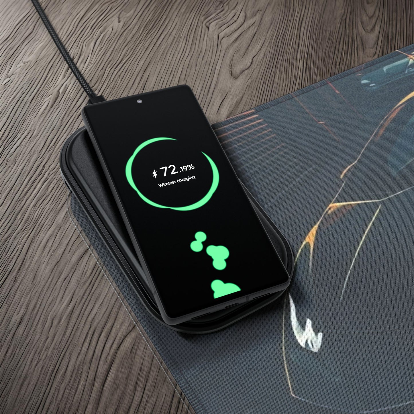 Lamborghini Huracan Street Life-LED Gaming Mouse Pad with Wireless Charging Printify by The Night Shift Automotive Apparel