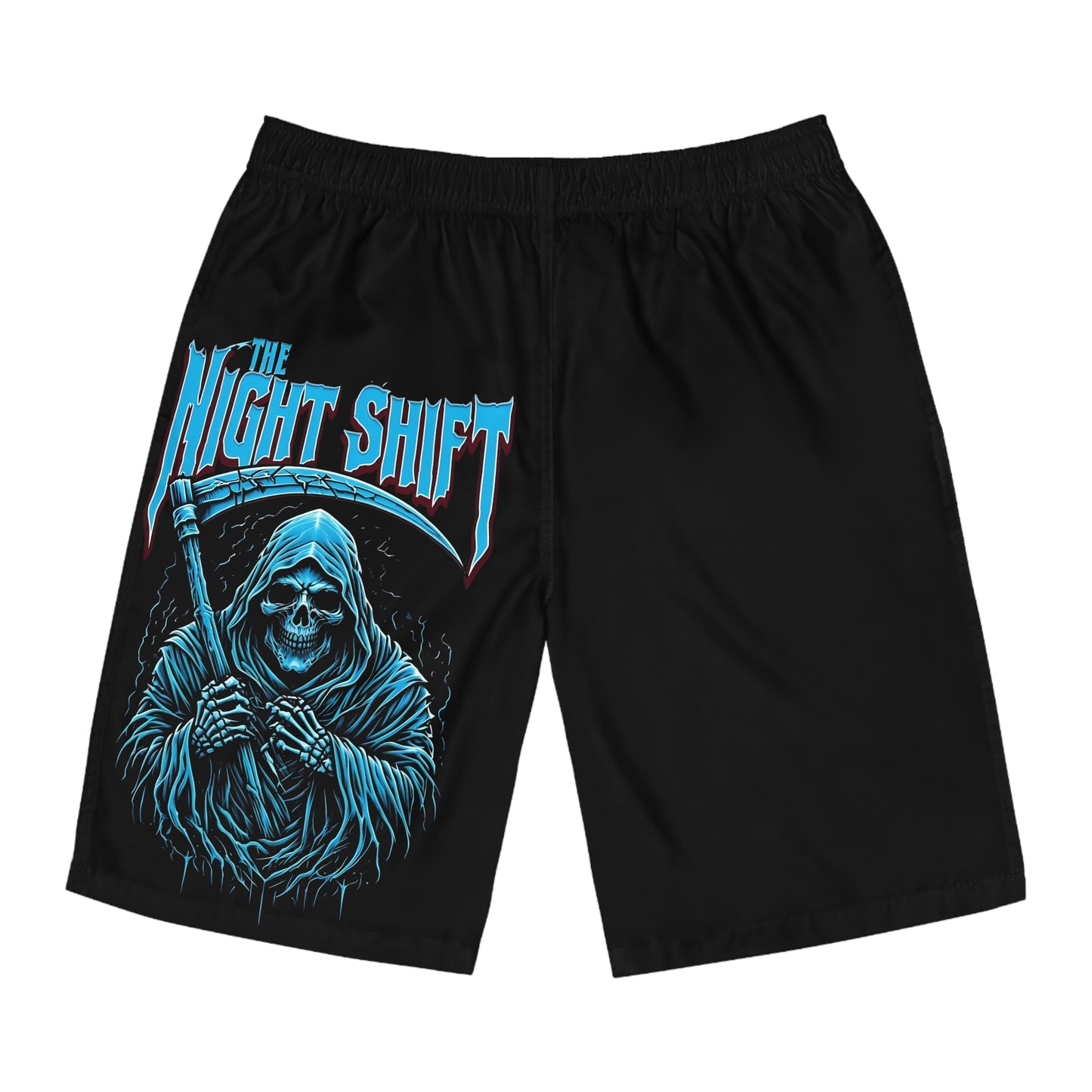 The Night Shift - Men's Relaxed Fit Board Shorts Printify by The Night Shift Automotive Apparel
