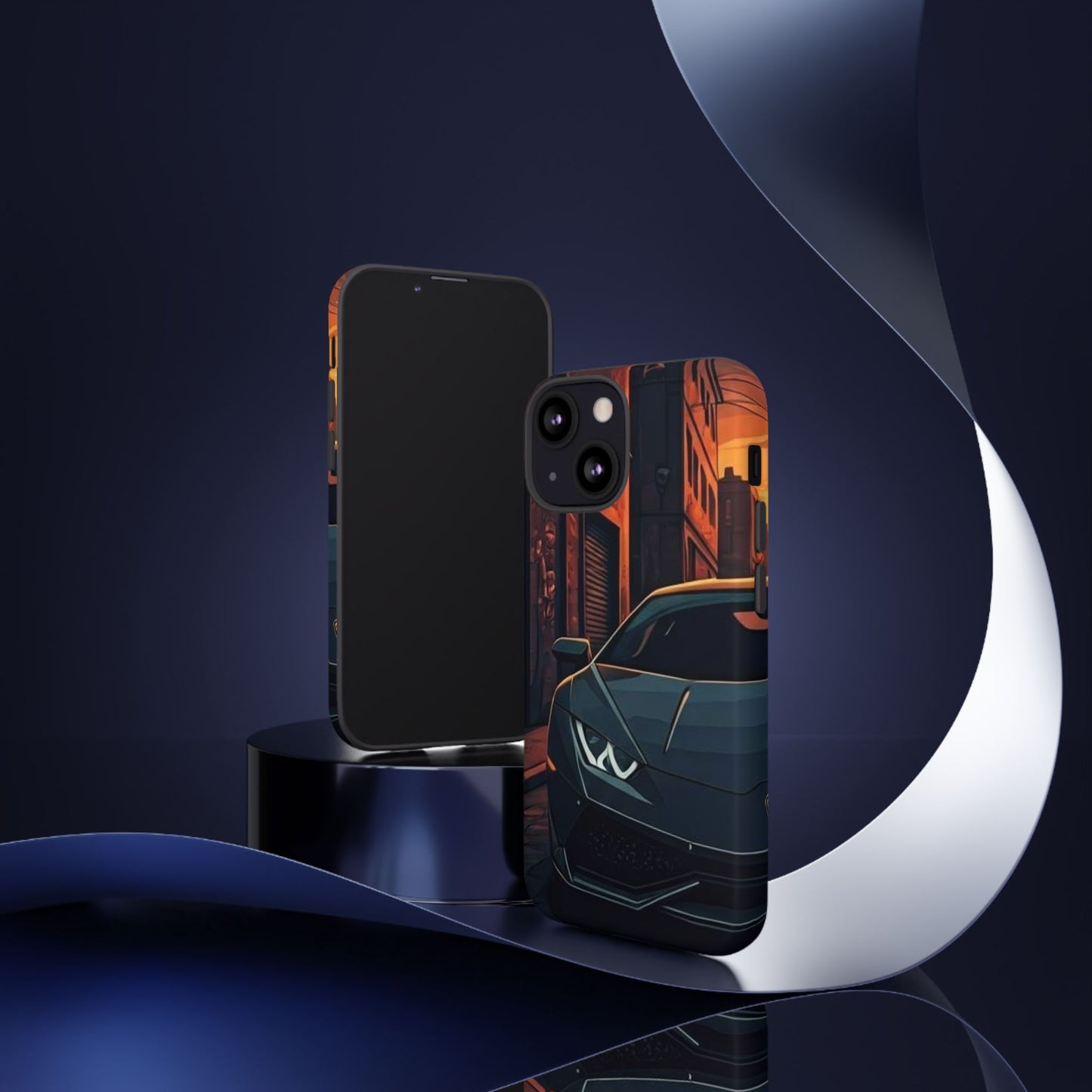 Lamborghini Huracan Street Life-Dual Layer Ultra Tough Phone Case iPhone 13 Mini Matte Printify by The Night Shift Automotive Apparel