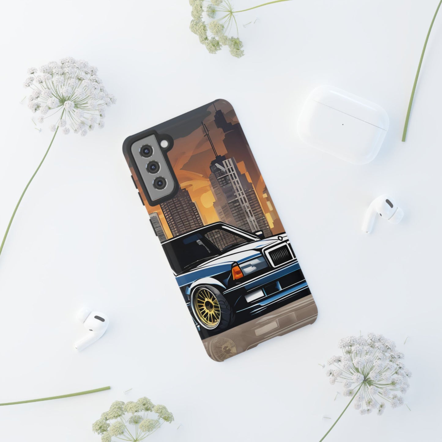 Mercedes Benz 190e Evo-Dual Layer Ultra Tough Phone Case Printify by The Night Shift Automotive Apparel
