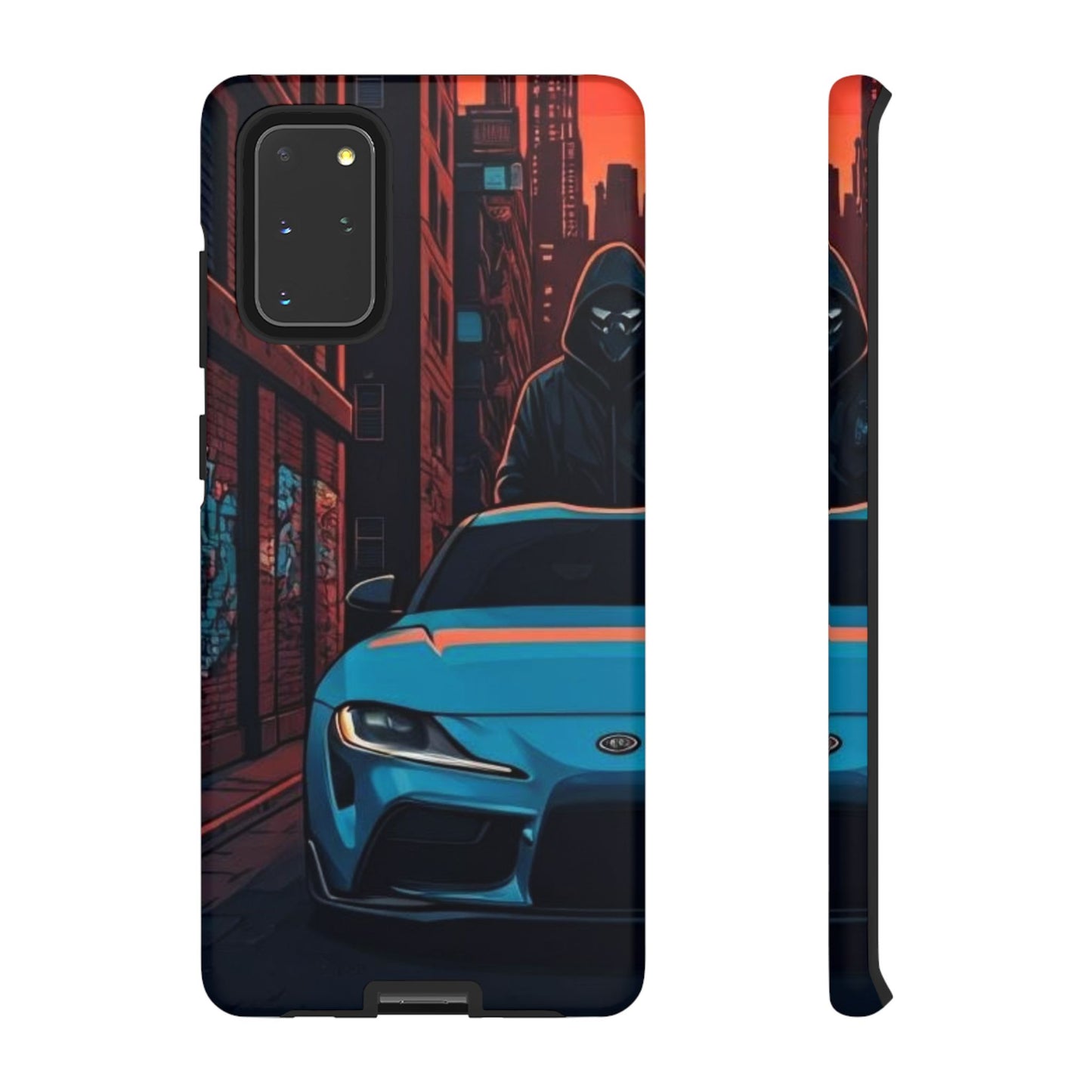 Toyota Supra MK-V Street Life-Dual Layer Ultra Tough Phone Case Samsung Galaxy S20+ Matte Printify by The Night Shift Automotive Apparel