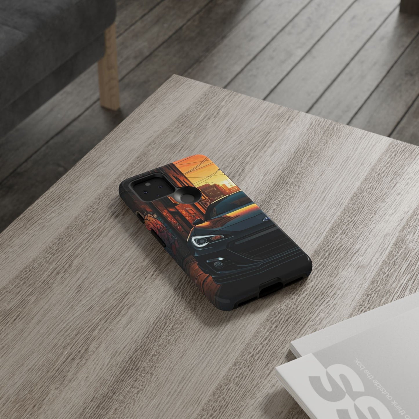 Subaru BRZ Street Life-Dual Layer Ultra Tough Phone Case Google Pixel 5 5G Glossy Printify by The Night Shift Automotive Apparel