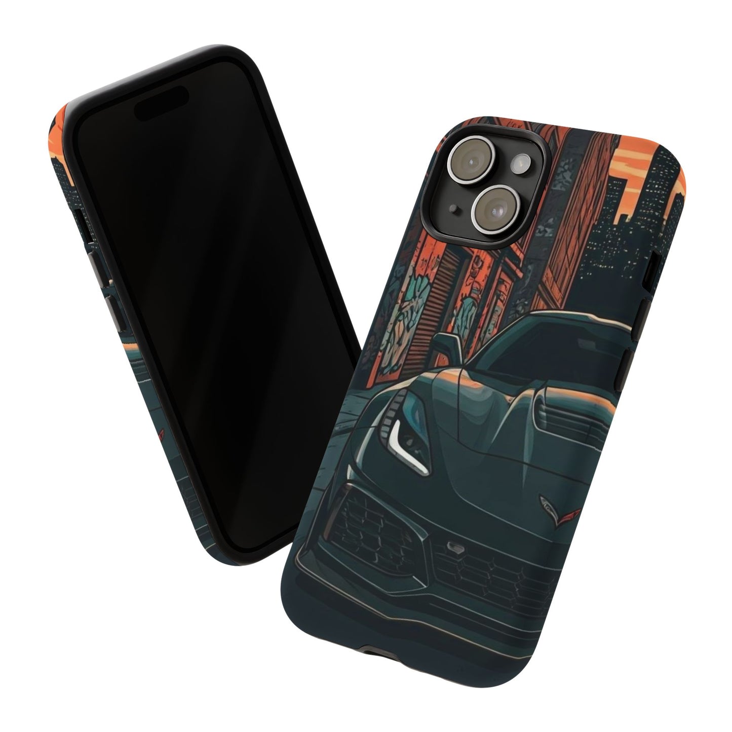 Chevy Corvette C7 Street Life-Dual Layer Ultra Tough Phone Case Printify by The Night Shift Automotive Apparel