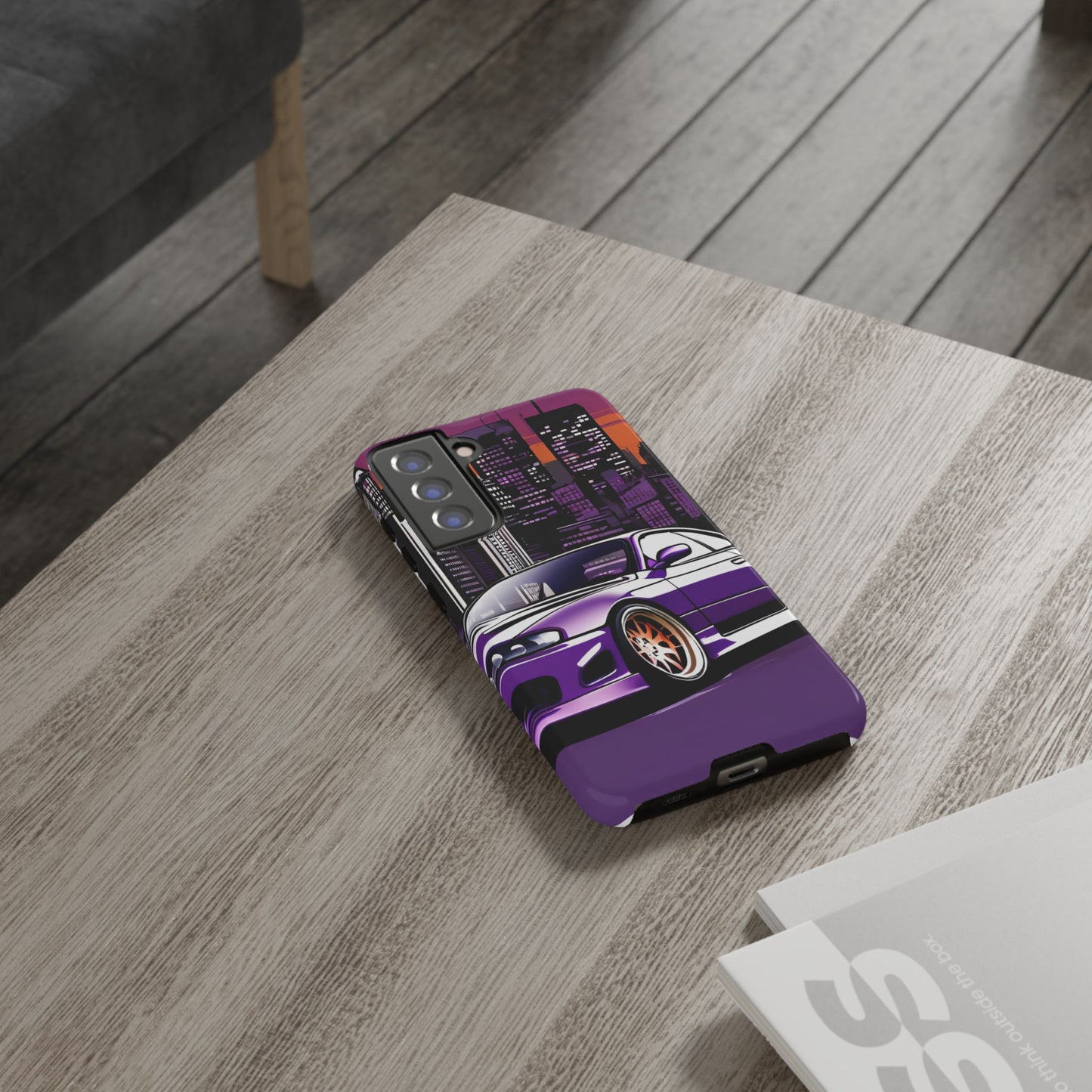 Nissan 240sx S15-Dual Layer Ultra Tough Phone Case Samsung Galaxy S21 FE Glossy Printify by The Night Shift Automotive Apparel