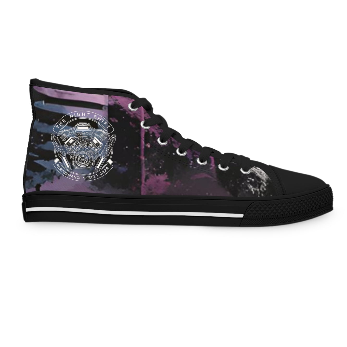 The Night Shift-Women's Canvas High Tops