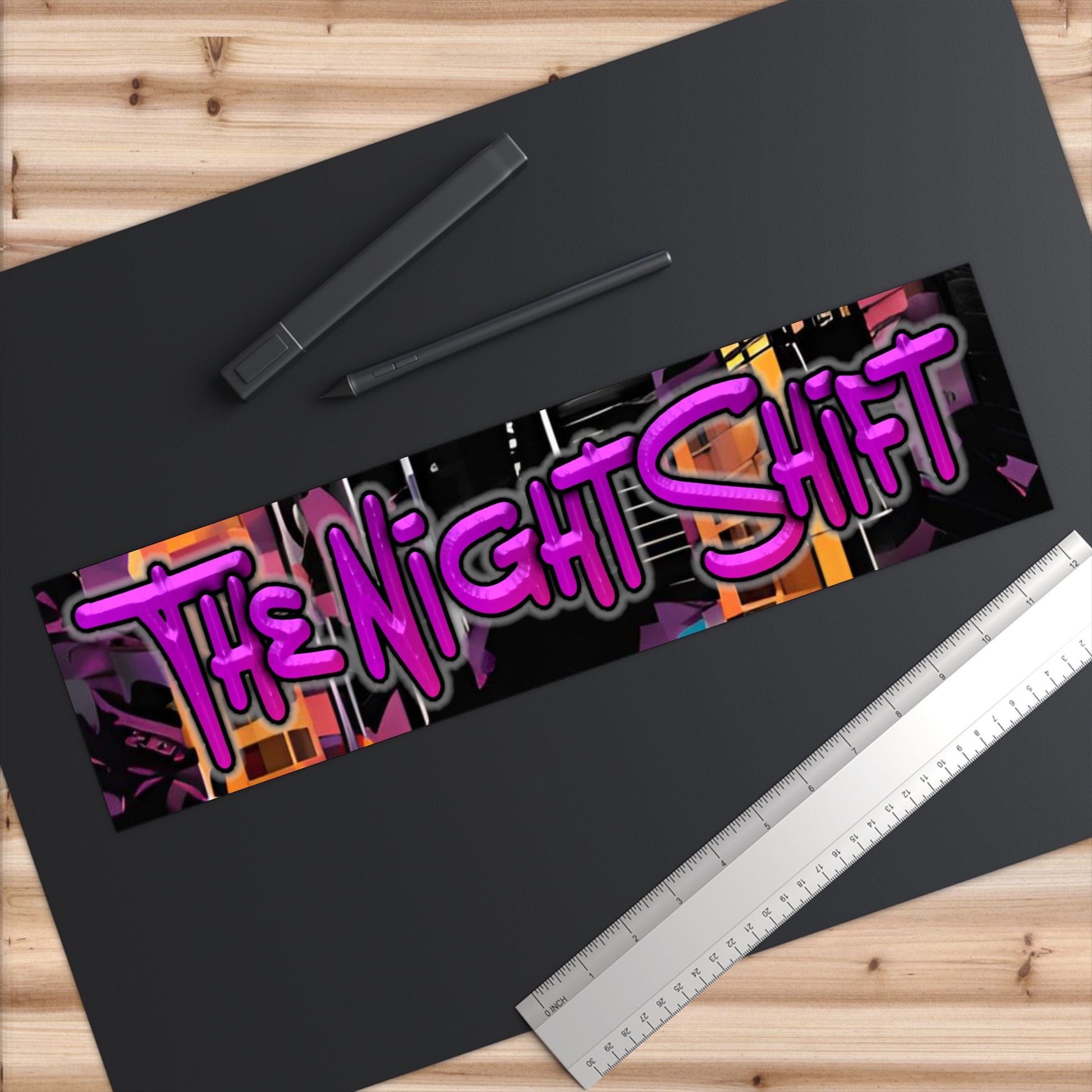 The Night Shift-Bumper Sticker 15" × 3.75" Rectangle White Printify by The Night Shift Automotive Apparel