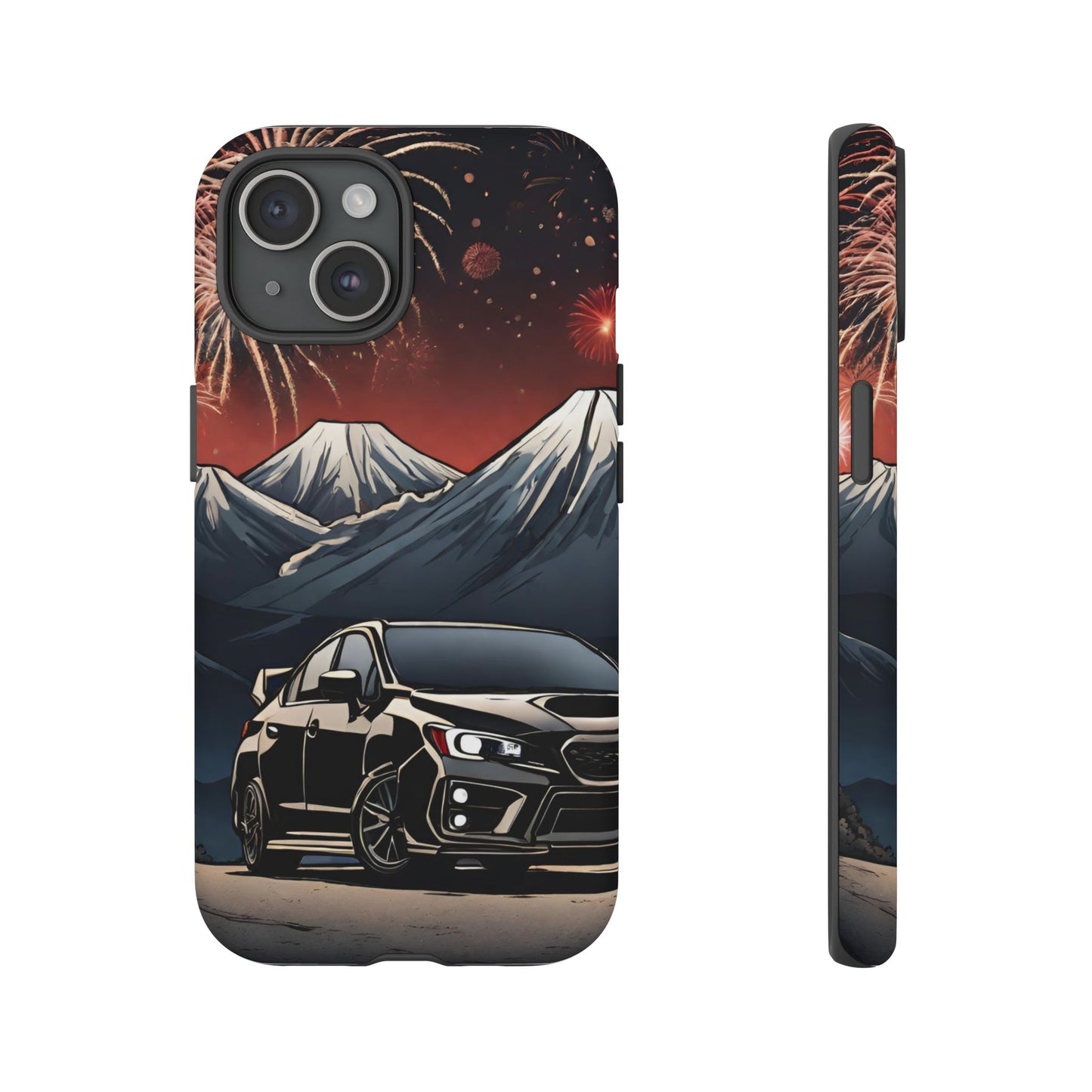 Subaru WRX/STI Fireworks-Dual Layer Ultra Tough Phone Case Printify by The Night Shift Automotive Apparel
