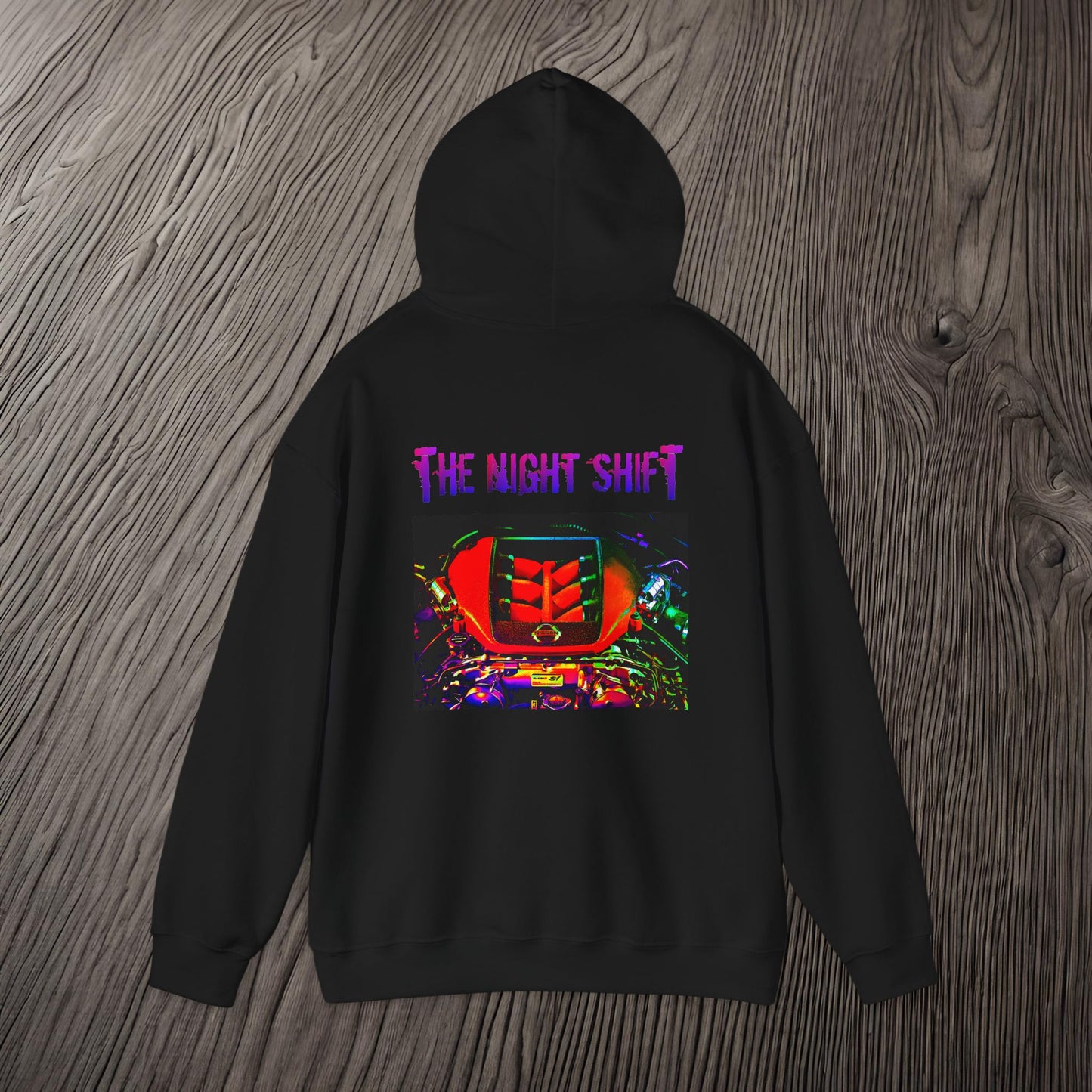 VR38DETT Synthwave-Premium, Ultra Soft Unisex Hoodie Printify by The Night Shift Automotive Apparel