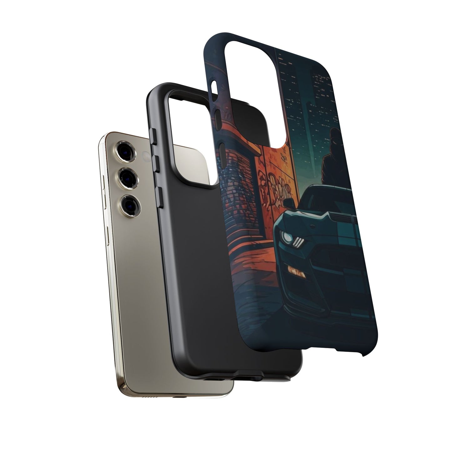 Ford Mustang Shelby GT350 Street Life-Dual Layer Ultra Tough Phone Case Printify by The Night Shift Automotive Apparel