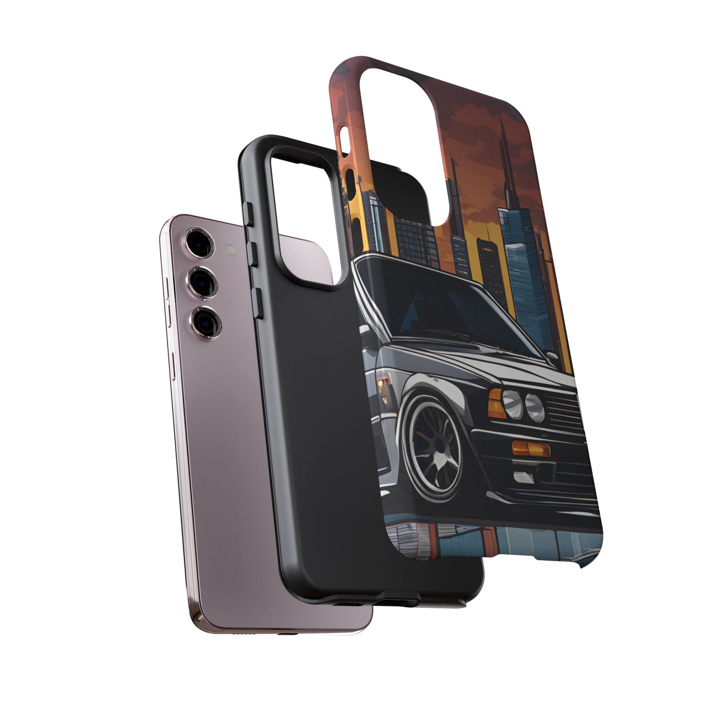 BMW E30 M3-Dual Layer Ultra Tough Phone Case Printify by The Night Shift Automotive Apparel