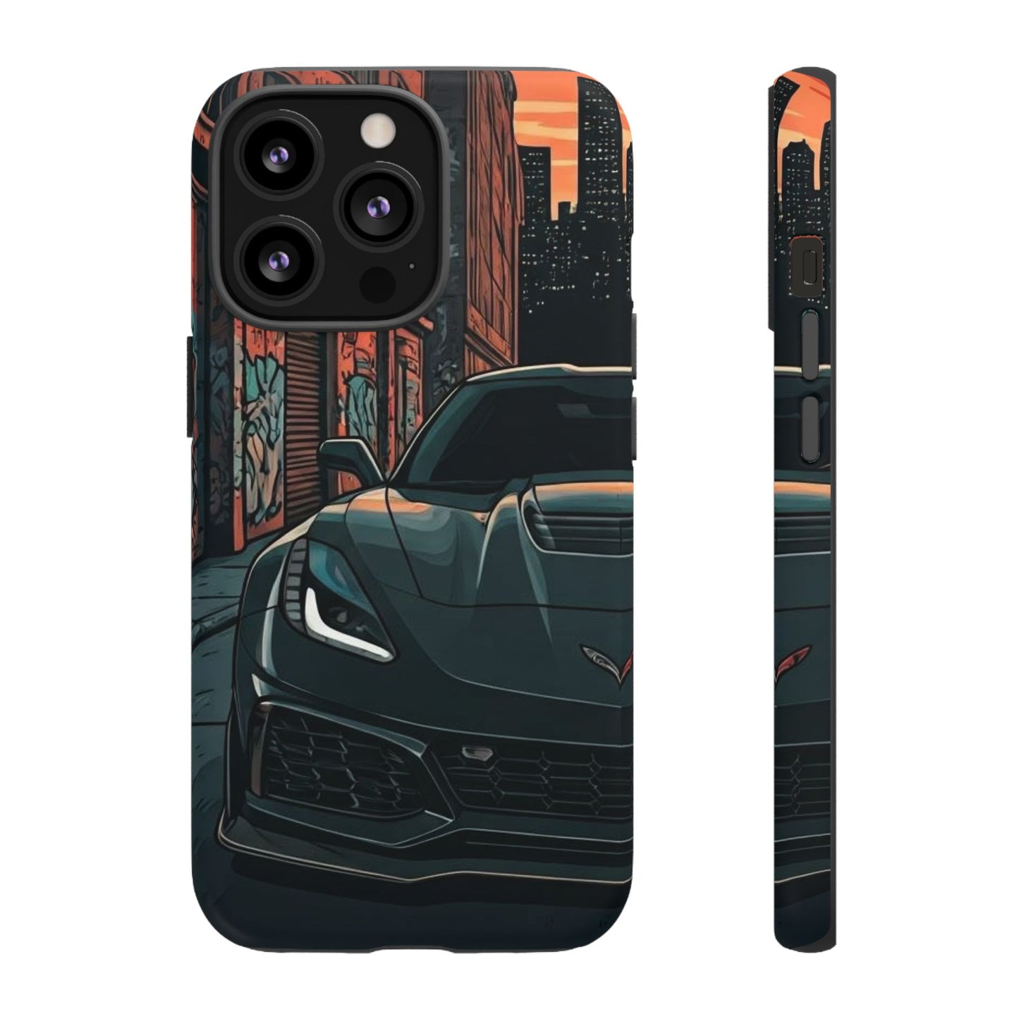 Chevy Corvette C7 Street Life-Dual Layer Ultra Tough Phone Case Printify by The Night Shift Automotive Apparel