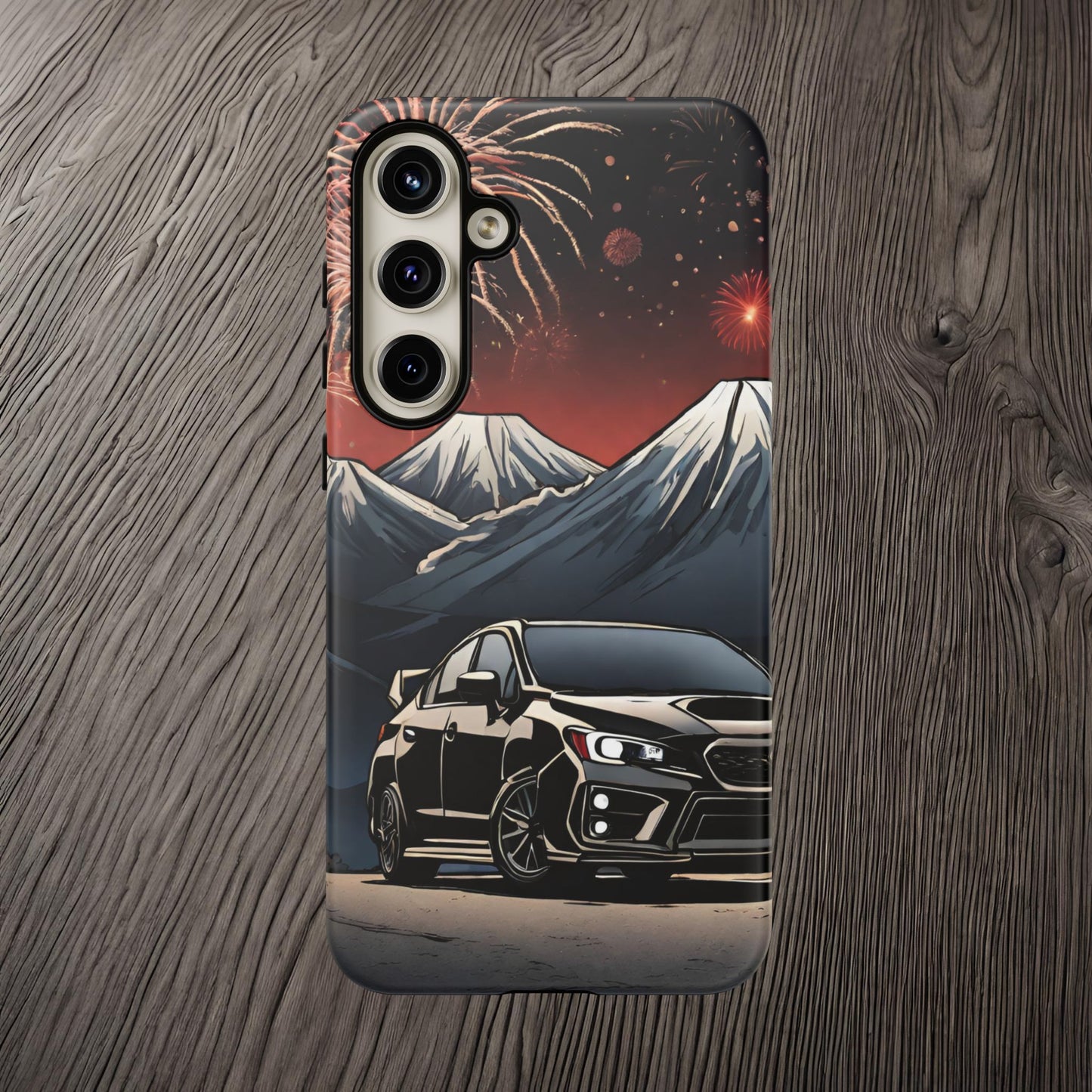 Subaru WRX/STI Fireworks-Dual Layer Ultra Tough Phone Case Samsung Galaxy S24 Plus Matte Printify by The Night Shift Automotive Apparel