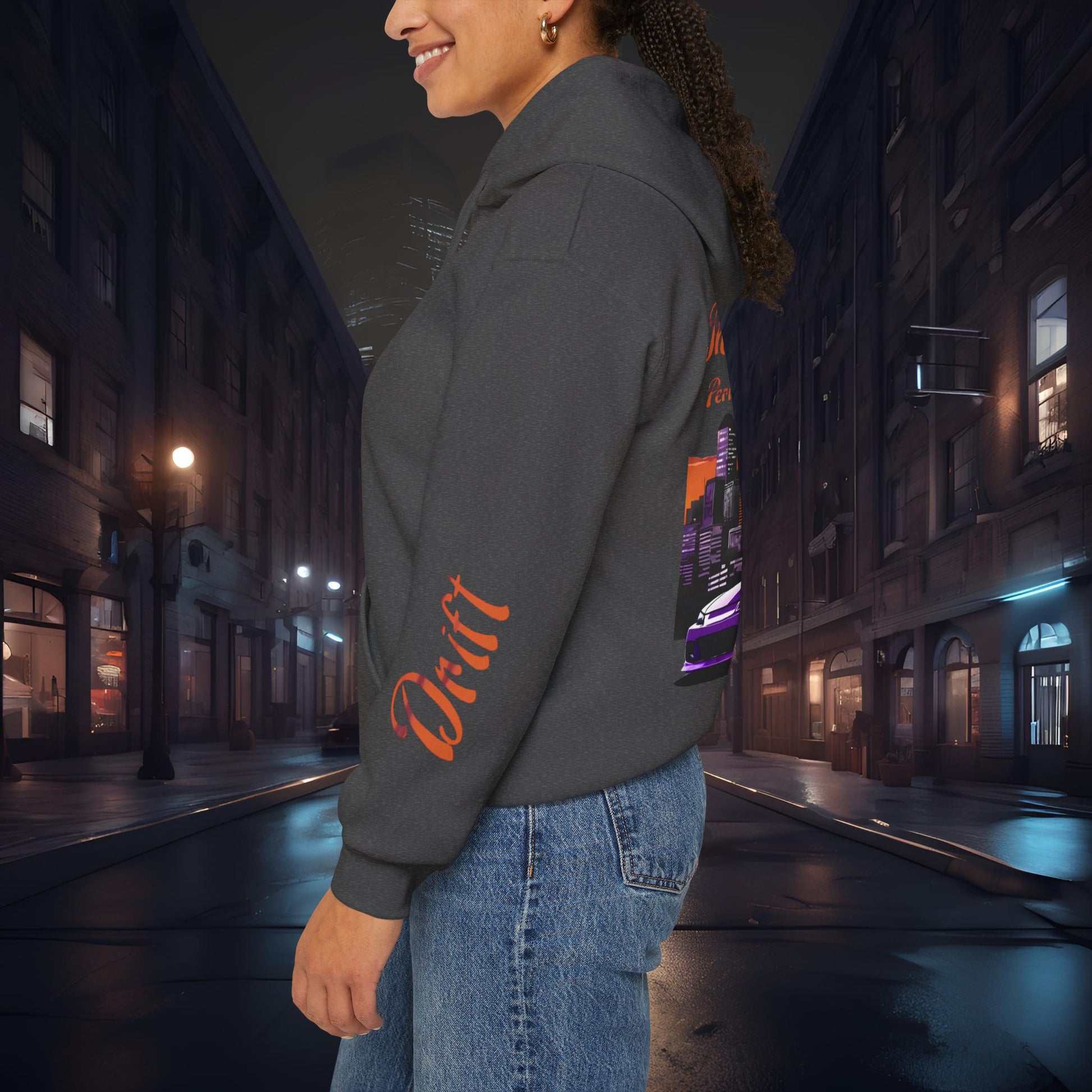 Drift, Shift Nissan 240sx Silvia-Ultra Soft, Premium Hoodie Printify by The Night Shift Automotive Apparel