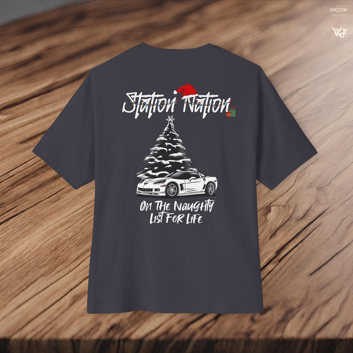 🎄 Christmas Limited Edition Station Nation-Premium, Ultra Soft Unisex Oversized Boxy Tee Printify by The Night Shift Automotive Apparel