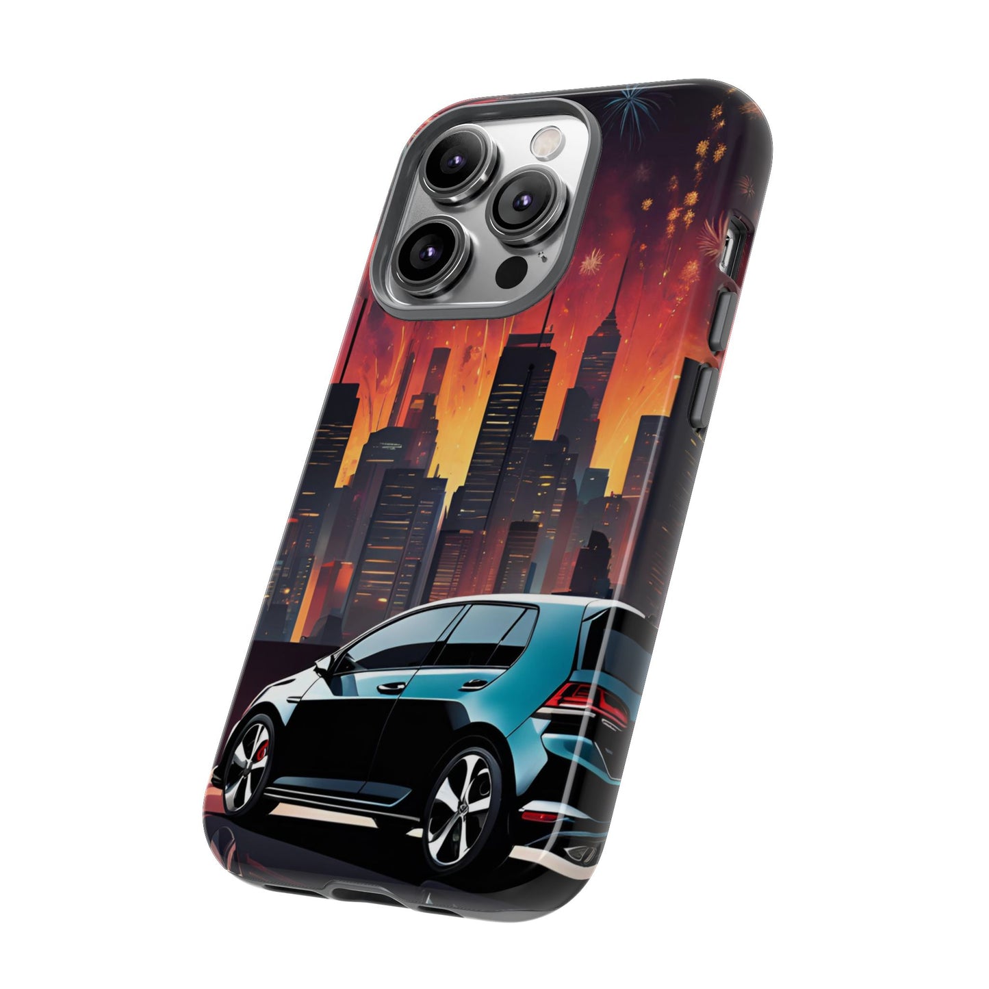 Volkswagon Golf GTI Fireworks-Dual Layer Ultra Tough Phone Case Printify by The Night Shift Automotive Apparel