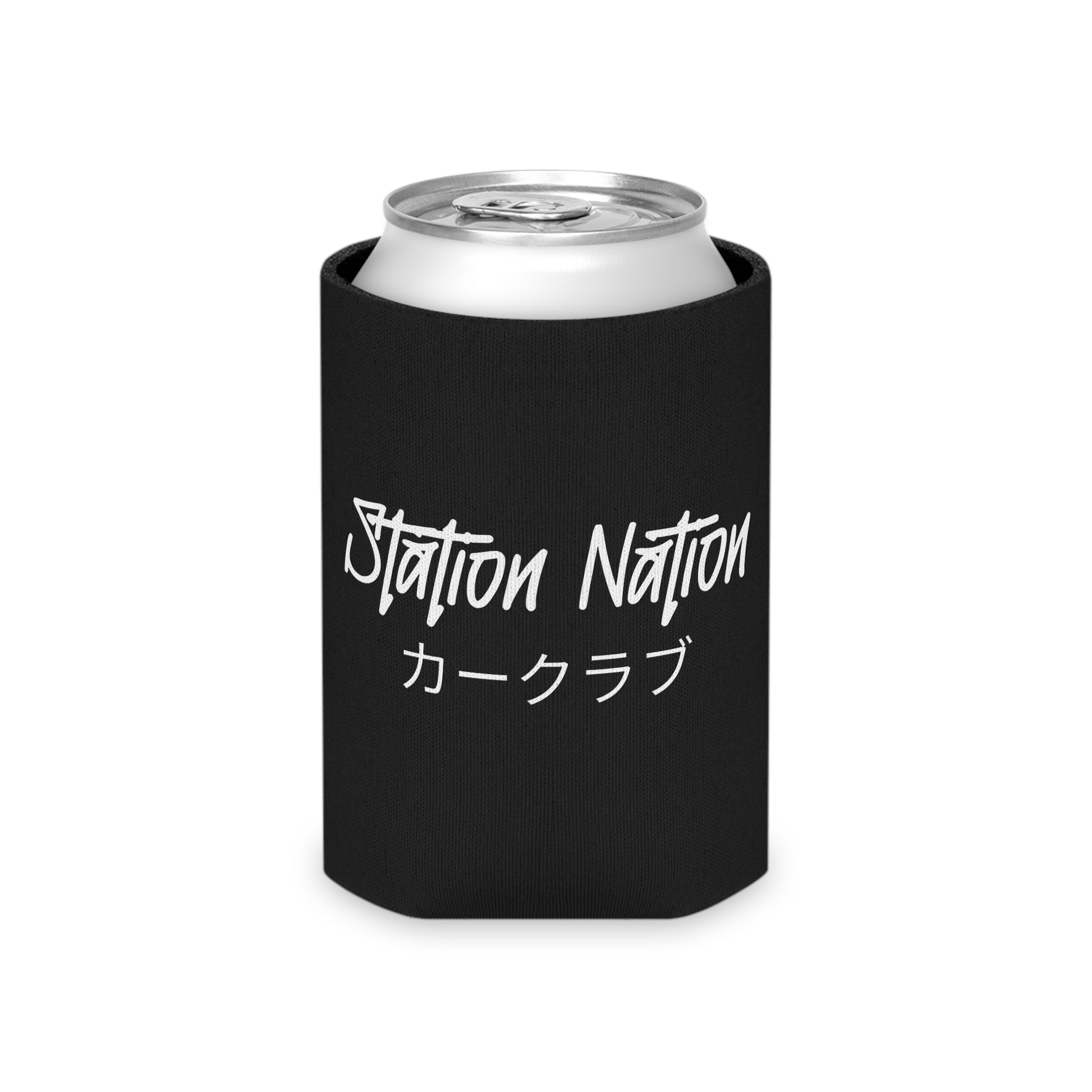 Station Nation Can Cooler Printify by The Night Shift Automotive Apparel