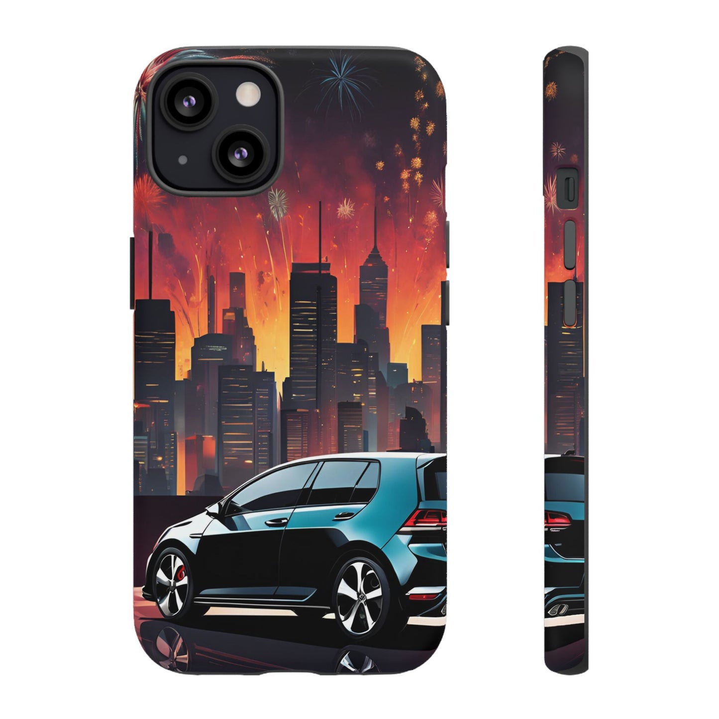 Volkswagon Golf GTI Fireworks-Dual Layer Ultra Tough Phone Case Printify by The Night Shift Automotive Apparel