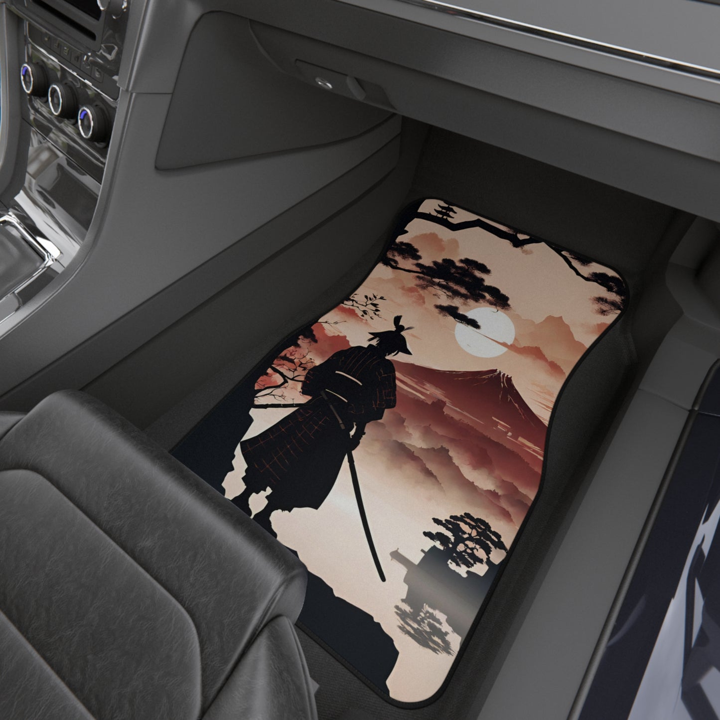 The Way Of The Samurai-Premium, High Quality Car Floor Mats (Set of 4) Set of 4 Printify by The Night Shift Automotive Apparel