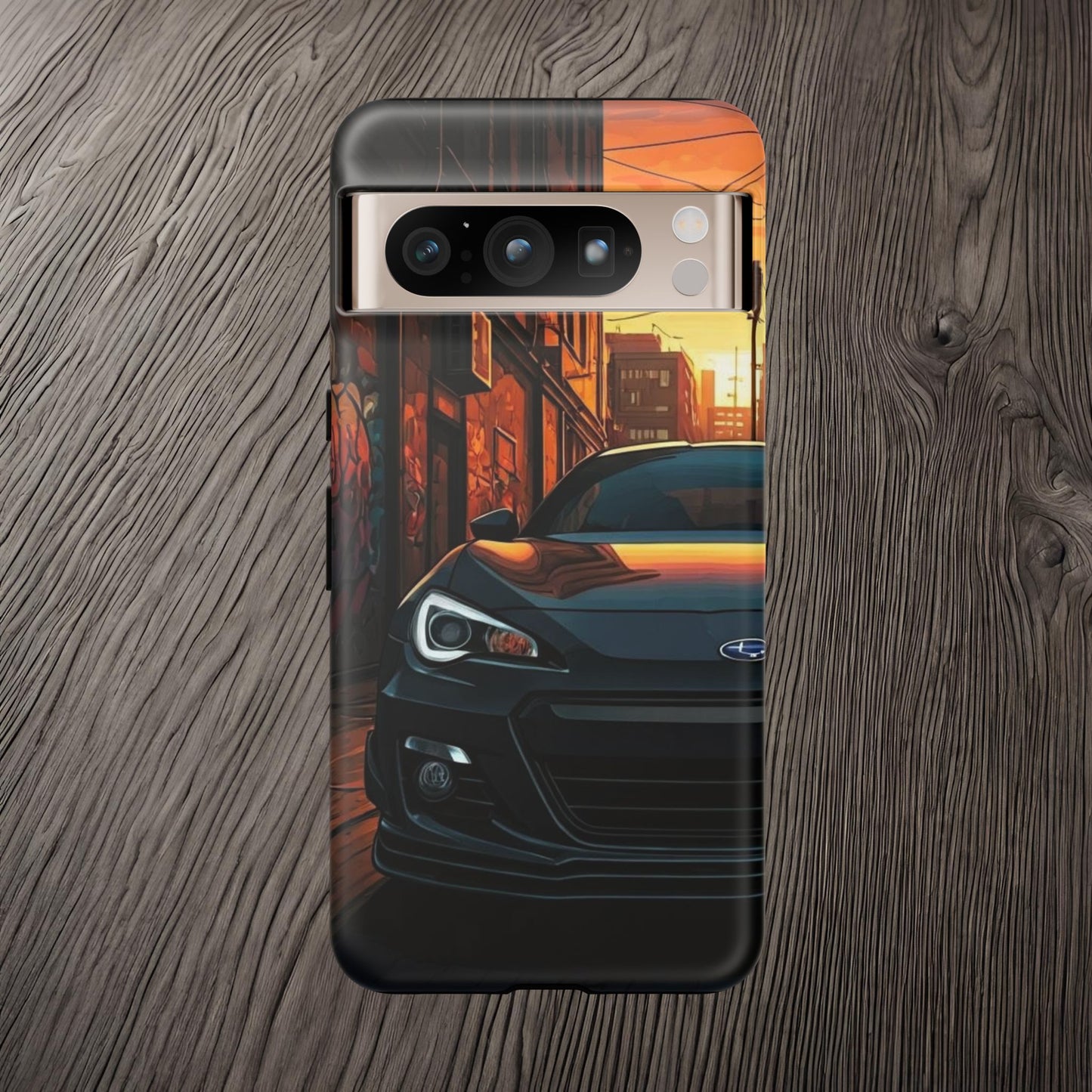 Subaru BRZ Street Life-Dual Layer Ultra Tough Phone Case Google Pixel 8 Pro Matte Printify by The Night Shift Automotive Apparel