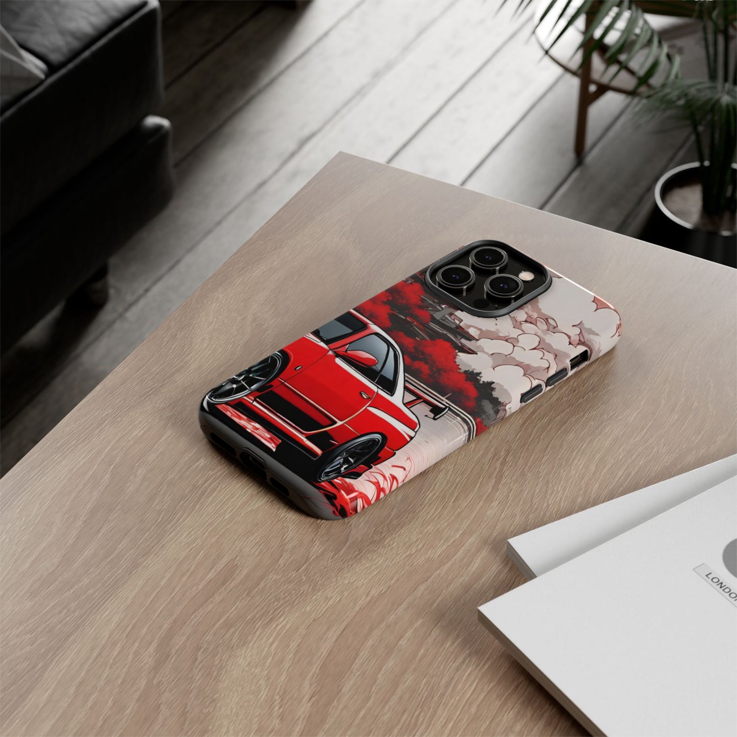 Nissan Skyline R34-Dual Layer Ultra Tough Phone Case iPhone 14 Pro Max Glossy Printify by The Night Shift Automotive Apparel