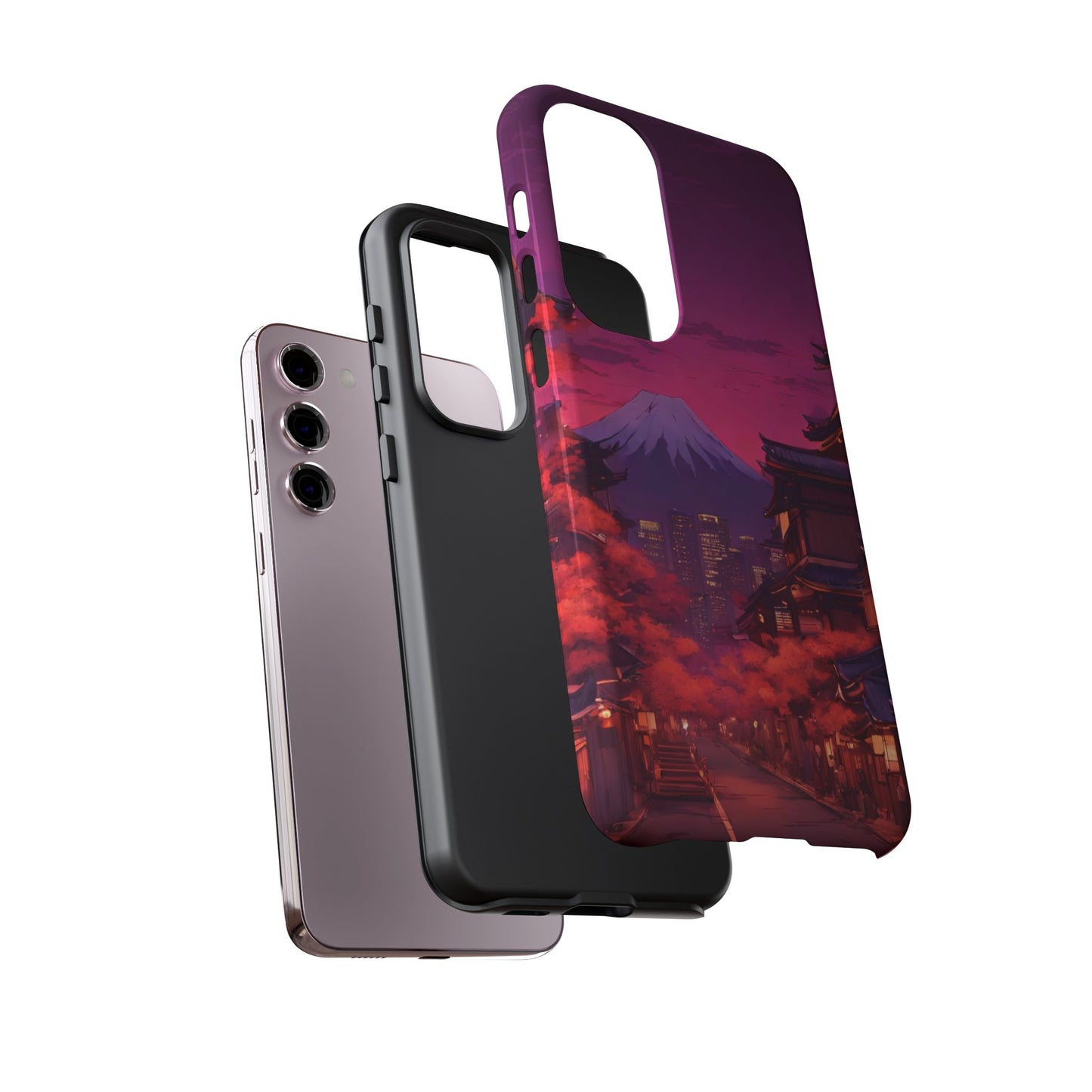 Traditional Japanese Village Countryside-Dual Layer Ultra Tough Phone Case Printify by The Night Shift Automotive Apparel