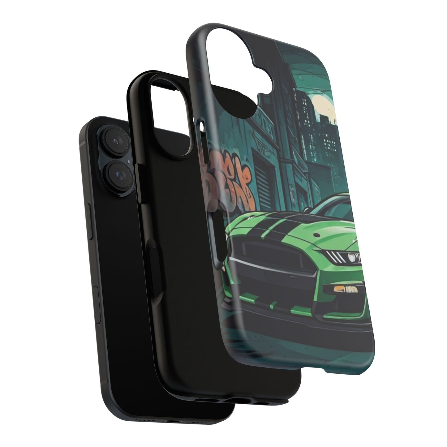Ford Mustang Shelby GT500 Street Life-Dual Layer Ultra Tough Phone Case Printify by The Night Shift Automotive Apparel