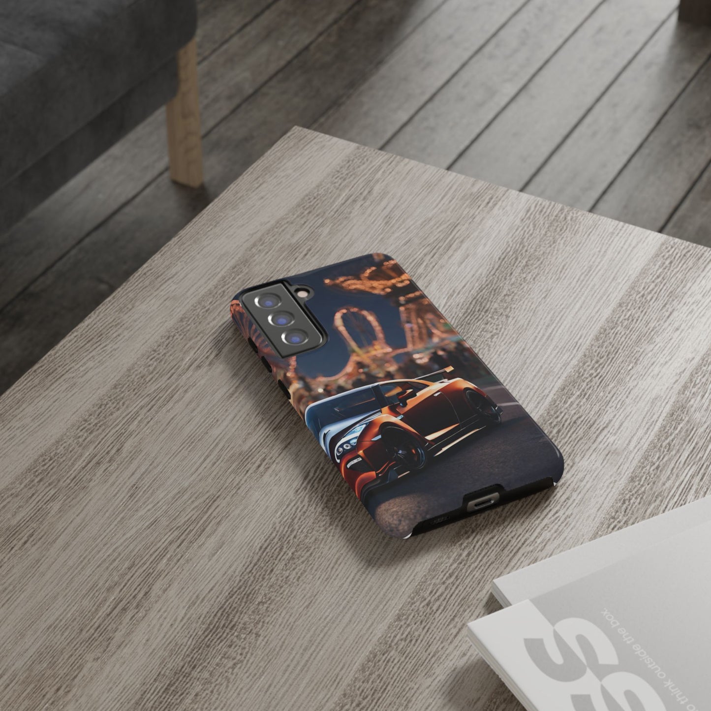 Nissan GTR R35-Dual Layer Ultra Tough Phone Case Samsung Galaxy S21 FE Glossy Printify by The Night Shift Automotive Apparel