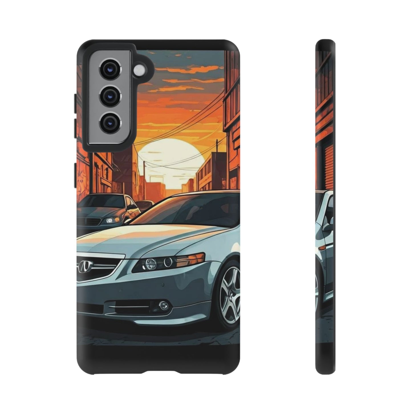 Acura TL Street Life-Dual Layer Ultra Tough Phone Case Samsung Galaxy S21 Matte Printify by The Night Shift Automotive Apparel