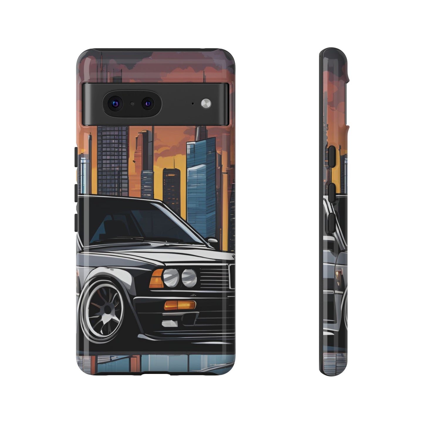 BMW E30 M3-Dual Layer Ultra Tough Phone Case Printify by The Night Shift Automotive Apparel